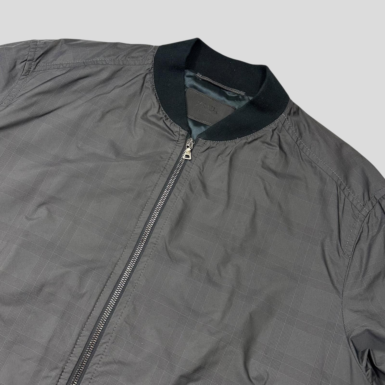Prada Prada Milano 2010 Shadow Plaid Nylon Bomber Jacket - IT54 L Size US L / EU 52-54 / 3 - 2 Thumbnail