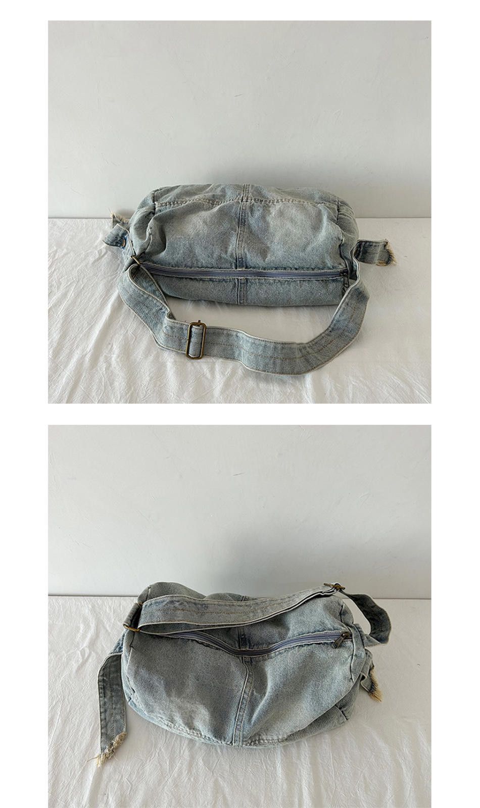 Jean Trendy Denim Crossbody Bag - Casual Fashion Size ONE SIZE - 5 Thumbnail
