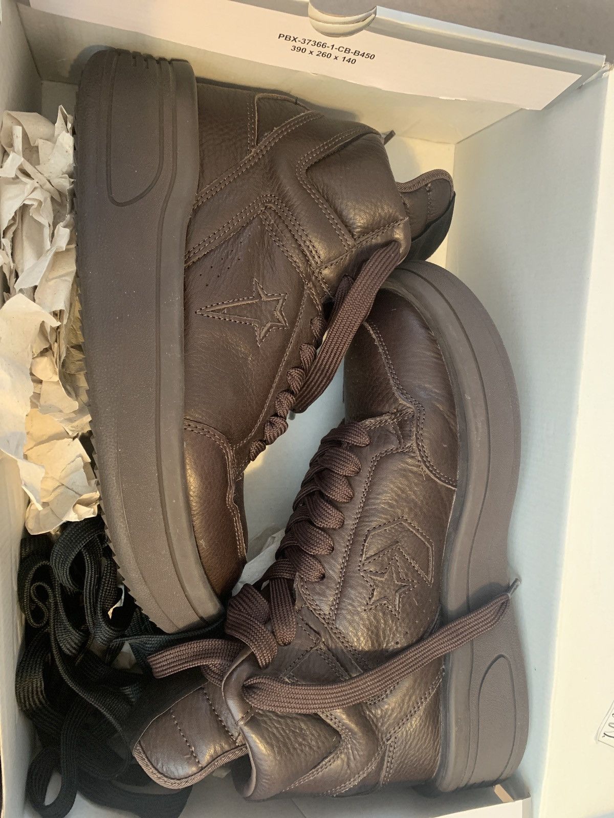 Rick Owens Rick Owens Hi Converse TURBOWPN Clay size 8 Size US 8 / EU 41 - 2 Thumbnail