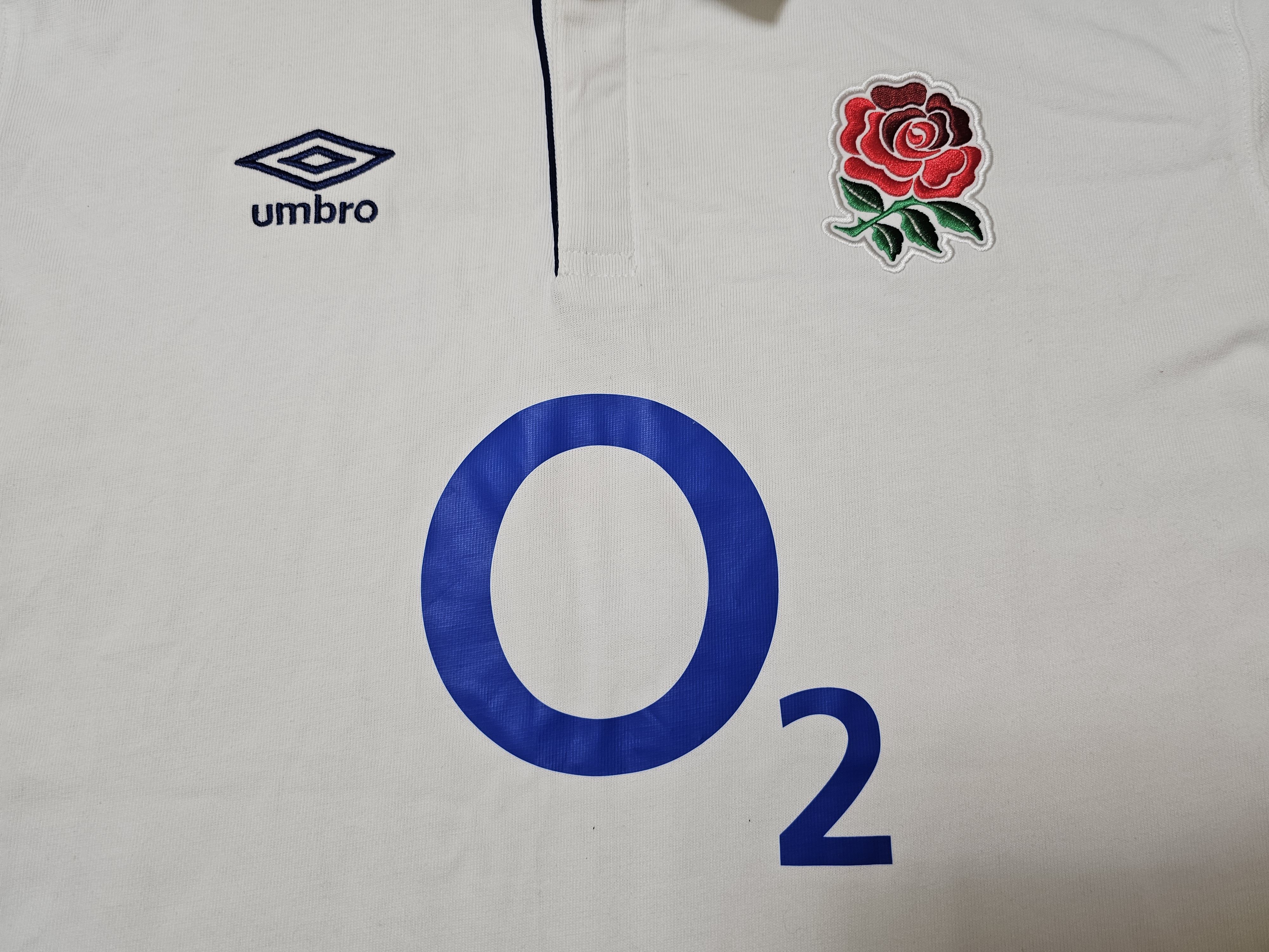 Umbro ENGLAND RUGBY SHIRT RUGBY JERSEY COTTON POLO 3XL Size US XXL / EU 58 / 5 - 3 Thumbnail