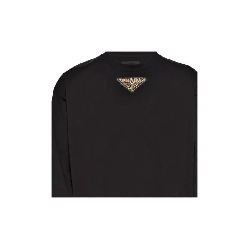 Prada o1mt1gz1224 Long Sleeve T-Shirt in Nero Size US S / EU 44-46 / 1 - 2 Thumbnail