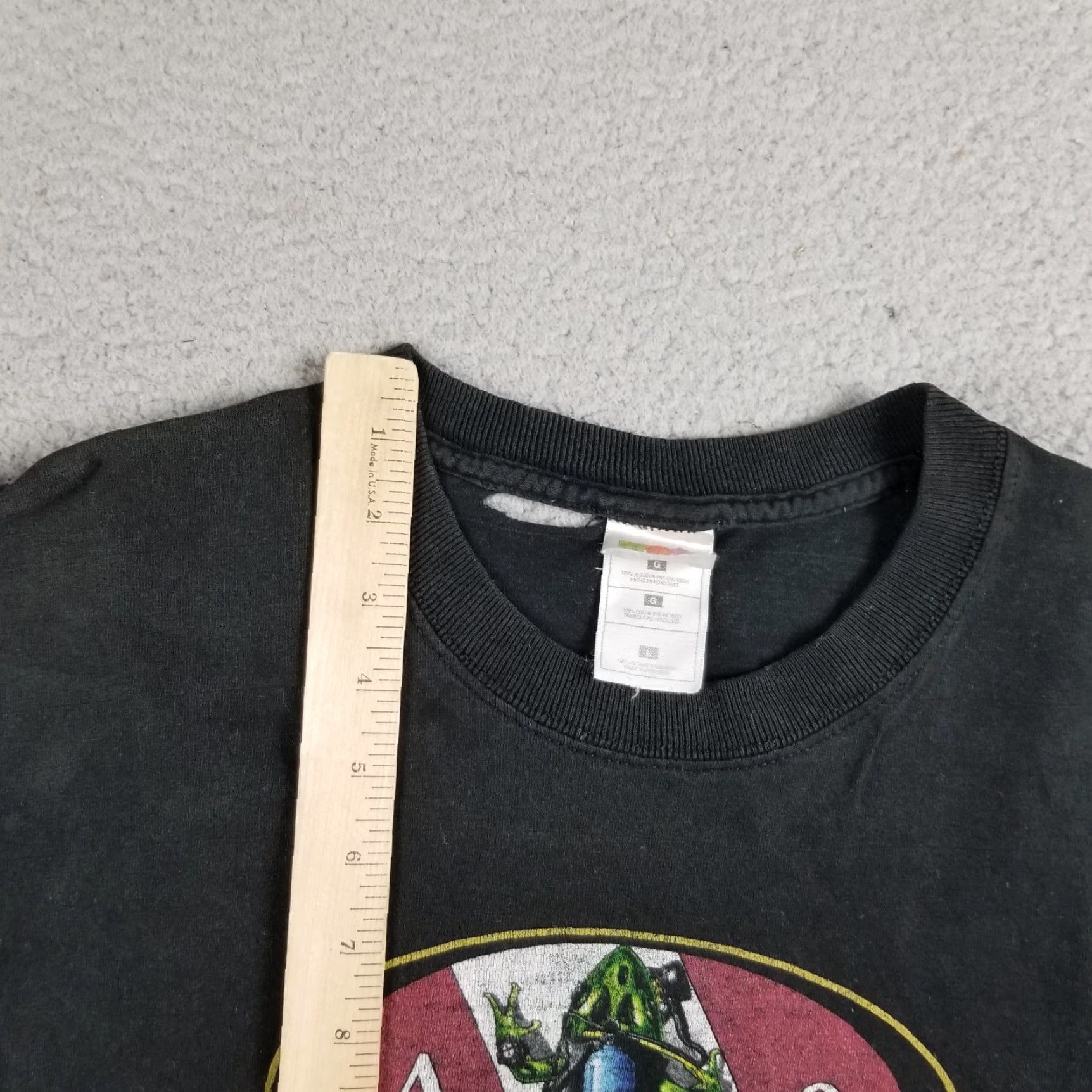 Vintage VINTAGE Amphibious Outfitters T-Shirt Men Large 1990s Black Scuba Diving Skull Graphic Grunge Size US L / EU 52-54 / 3 - 6 Thumbnail