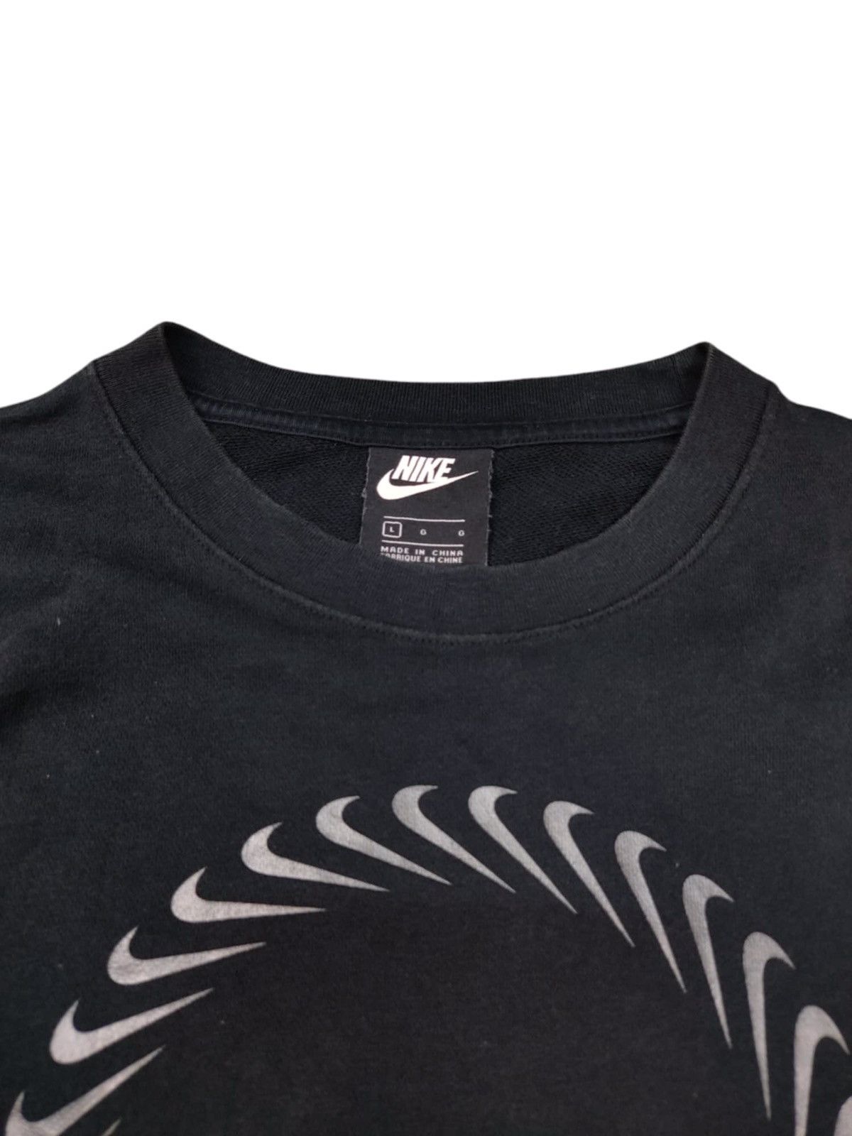 Nike × Vintage VINTAGE Y2K NIKE Swoosh Logo Oversized Sweatshirts Trainer Size L / US 10 / IT 46 - 5 Thumbnail
