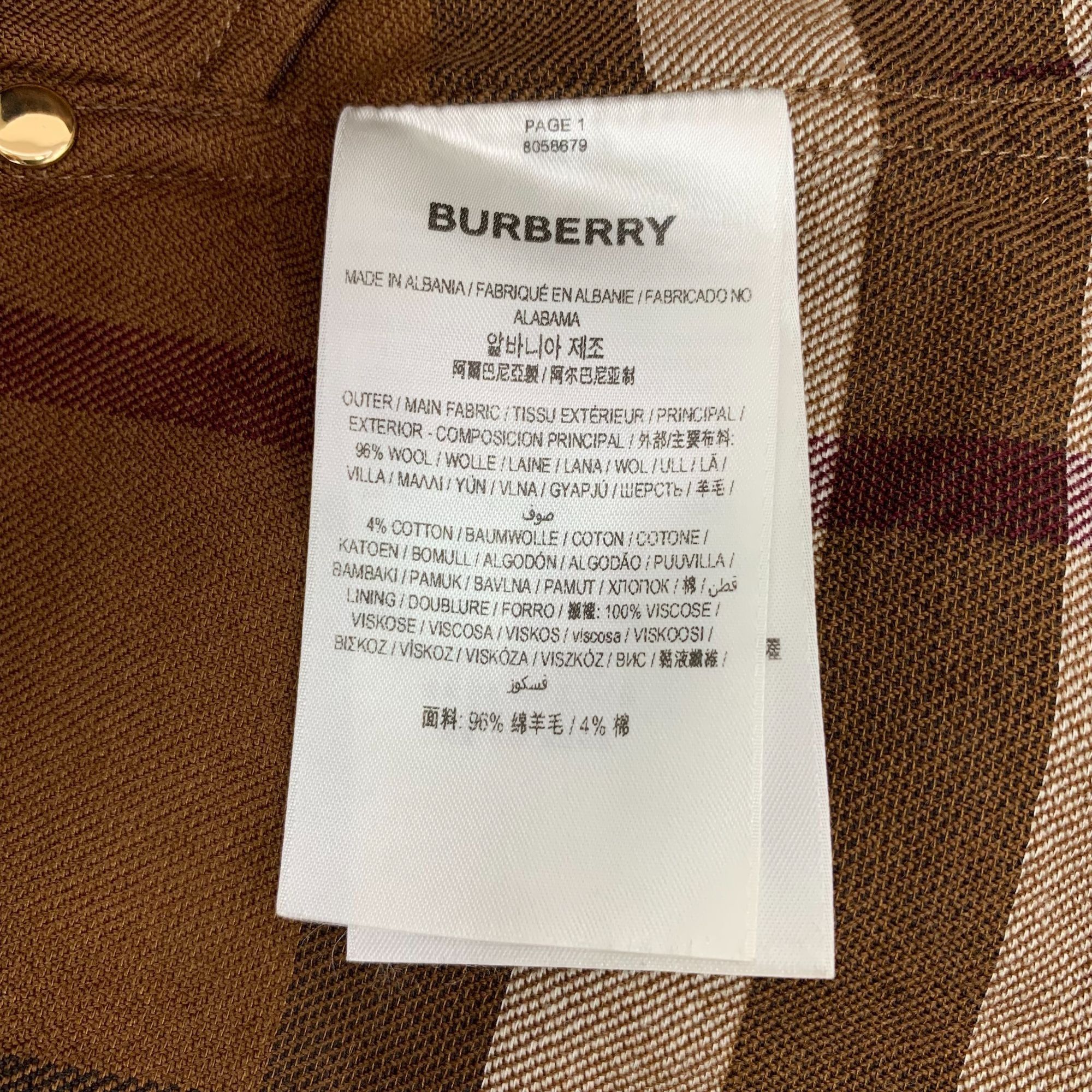 Burberry BURBERRY LONDON Classic Nova Check Mini Skirt Brown Plaid Wo Size 26" / US 2 / IT 38 - 3 Thumbnail