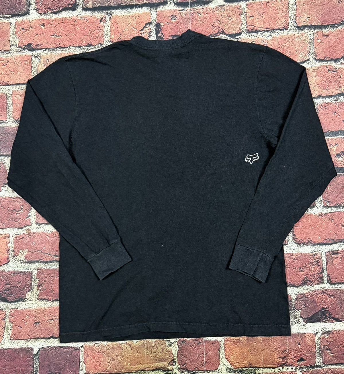Fox Racing Vintage Y2K Fox Racing Motocross Long Sleeve T Shirt Velour Size US L / EU 52-54 / 3 - 3 Thumbnail