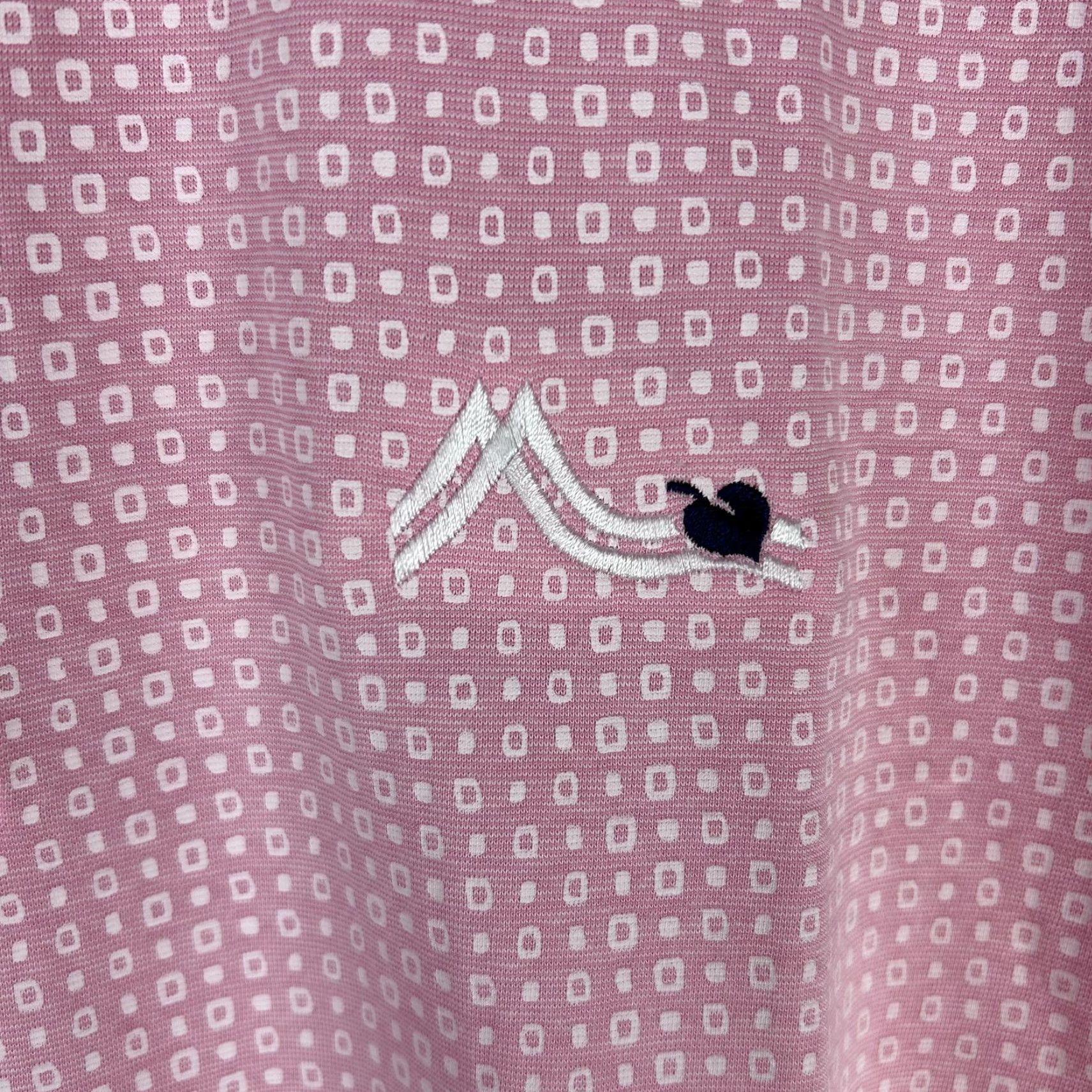 johnnie-O johnnie O Polo Shirt Mens Large Pink Sands Redding Performance Golf Lightweight Polo Shirt Mens Large Pink Sands Redding Geometric Pattern Size US L / EU 52-54 / 3 - 5 Thumbnail