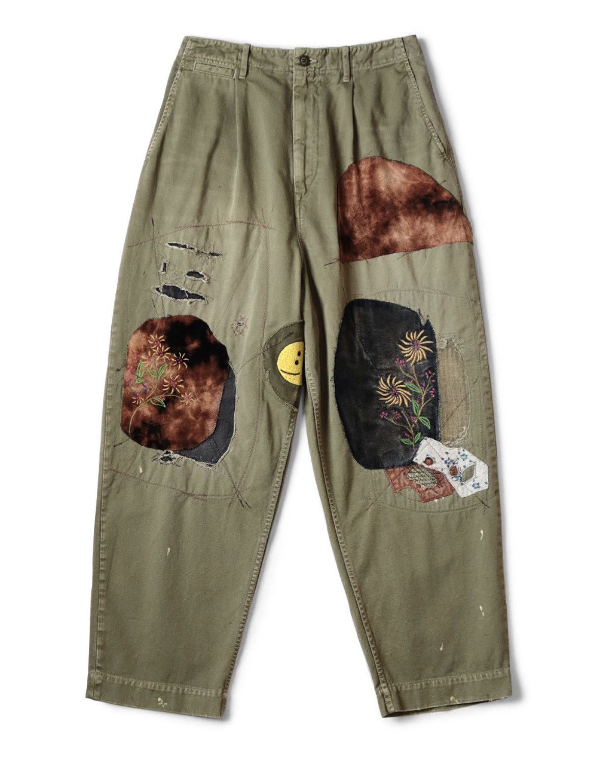 Kapital Kapital Katsuragi High Waist Pants Gypsy Patch Remake size 2 Size US 32 / EU 48 - 1 Thumbnail