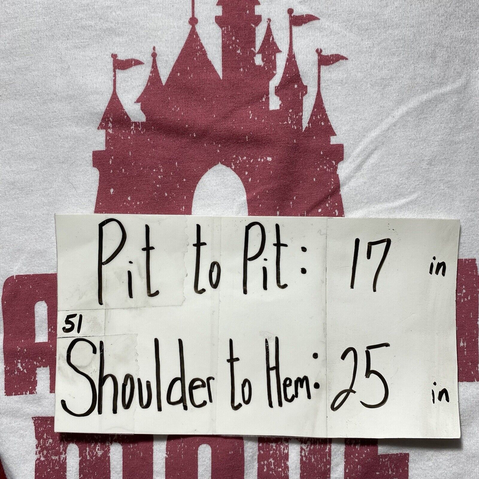 Disney Disney Parks 3/4 Sleeve 'Vacation Mode' Castle Graphic Tee Size US S / EU 44-46 / 1 - 9 Thumbnail