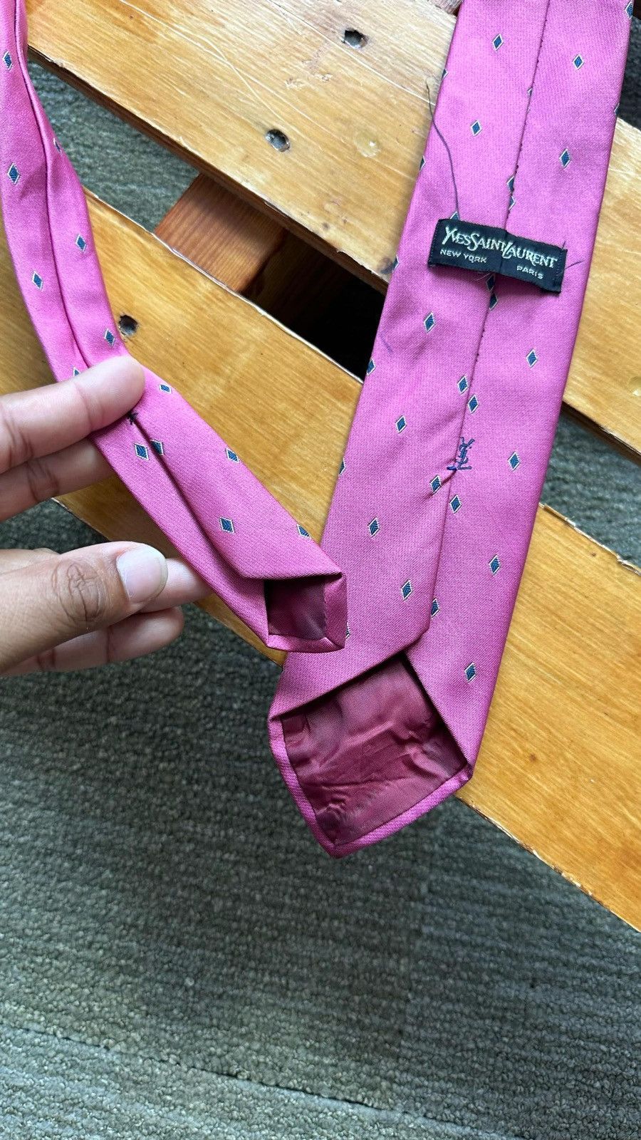 Designer × Vintage × Yves Saint Laurent VINTAGE DESIGNER YSL TIE Size ONE SIZE - 6 Thumbnail