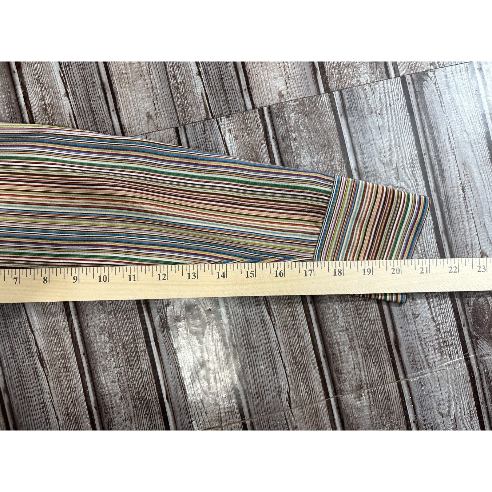 Paul Smith Paul Smith Silk 'Signature Stripe' Shirt size 42 US 6 multic Size S / US 4 / IT 40 - 8 Thumbnail