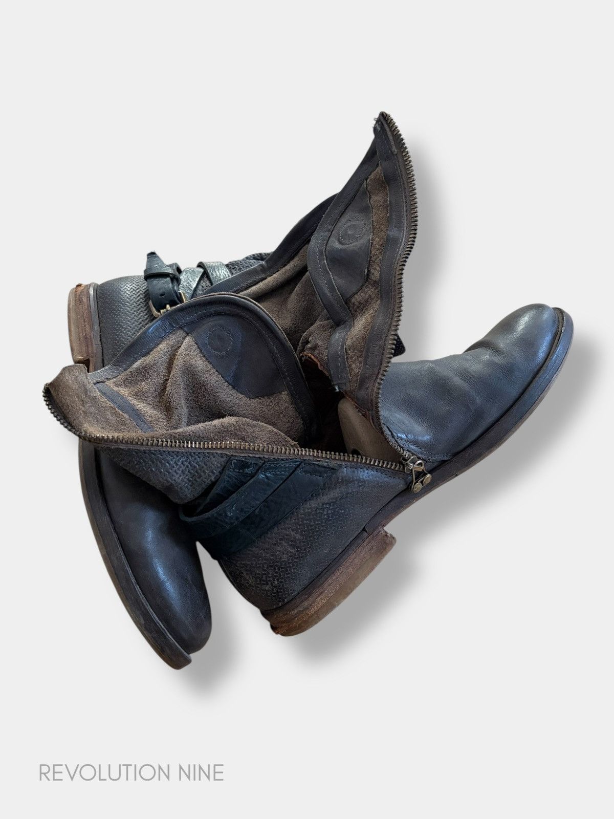 A.S.98 A.S 98 dark grey bandage belt boots Size US 7.5 / EU 40-41 - 4 Thumbnail