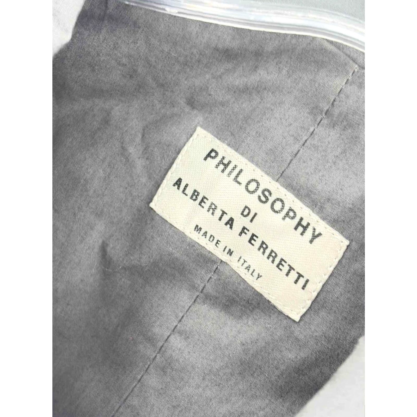 Alberta Ferretti Pre-Owned Philosophy Alberta Ferretti Gray Size 2 Long Sleeve Button Down Size XS / US 0-2 / IT 36-38 - 3 Thumbnail