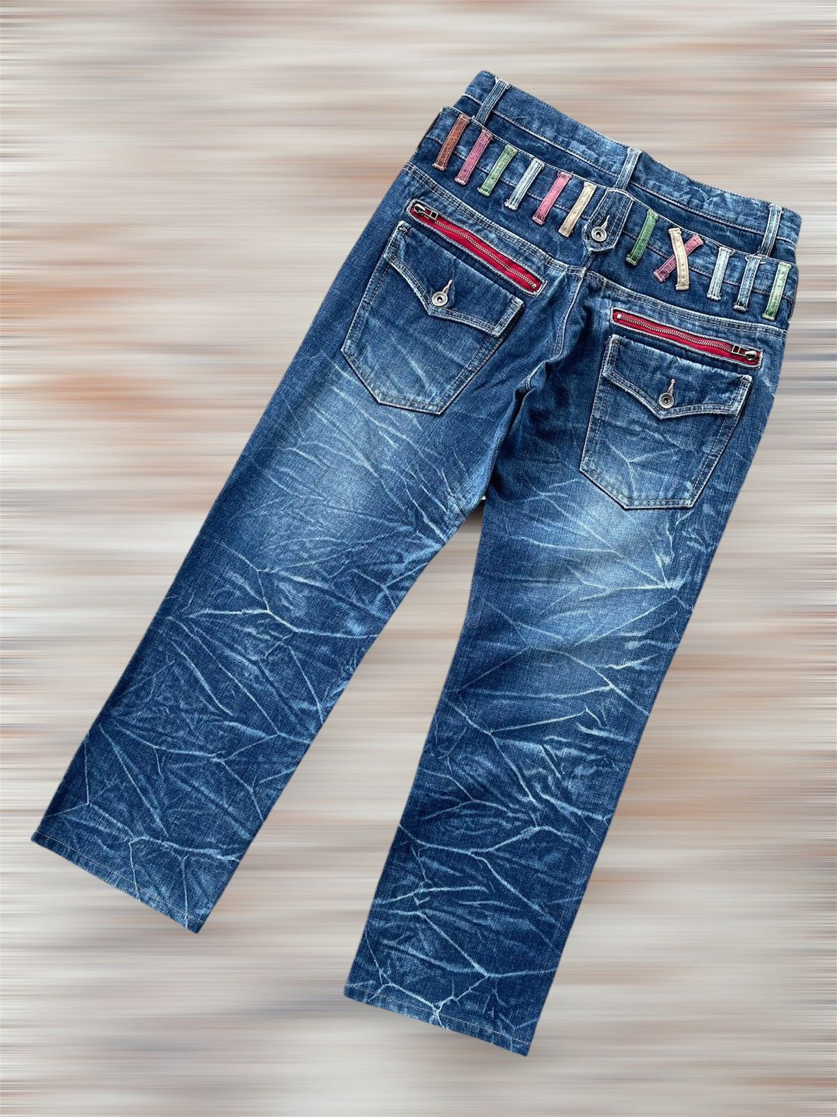 Japanese Brand ANTFUI DOUBLE WAIST JEANS Size US 31 - 3 Thumbnail