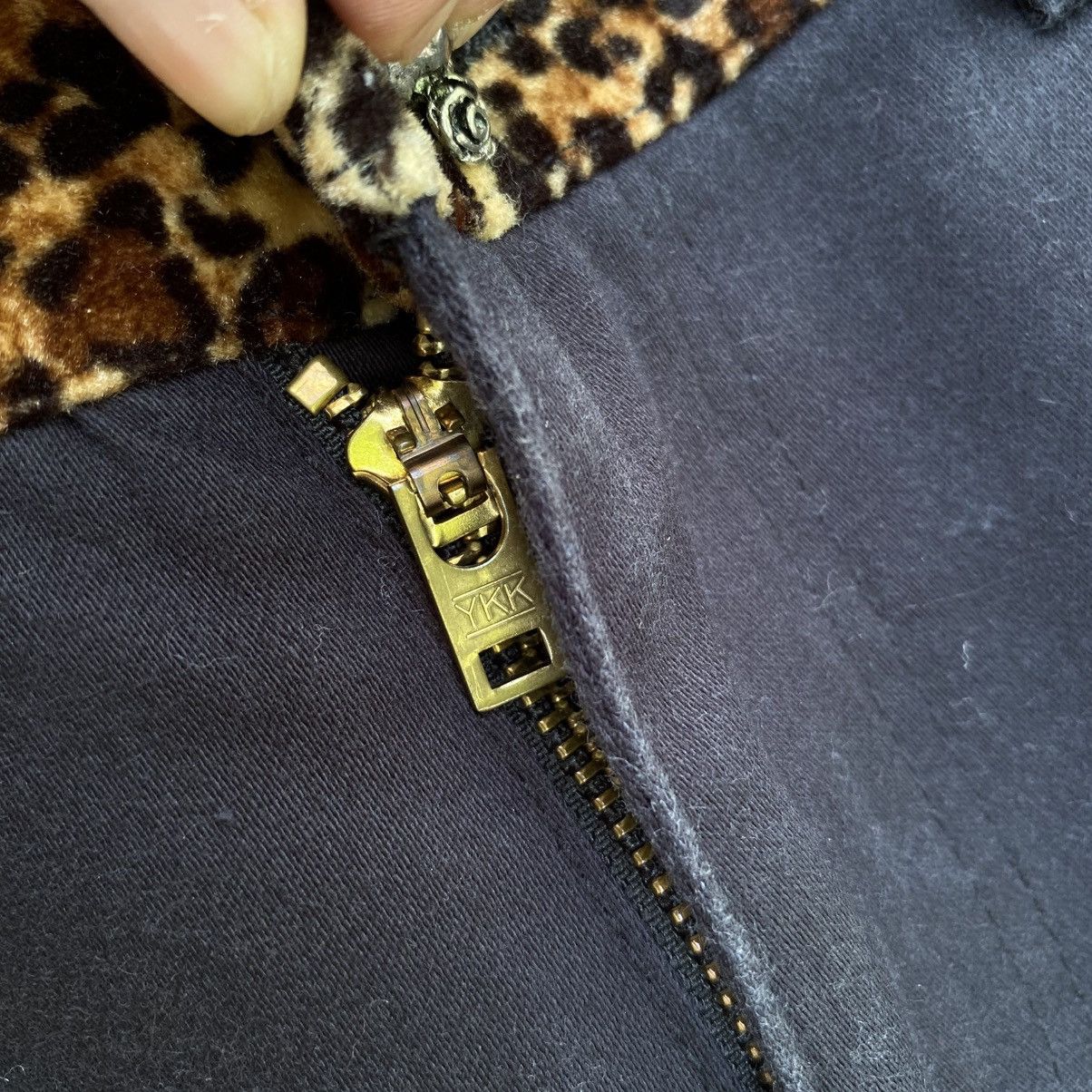 Japanese Brand × Seditionaries HUNDRED CLUB Y2K Punk Black Cargo Pants with Leopard Trim Size 32" / US 10 / IT 46 - 13 Thumbnail