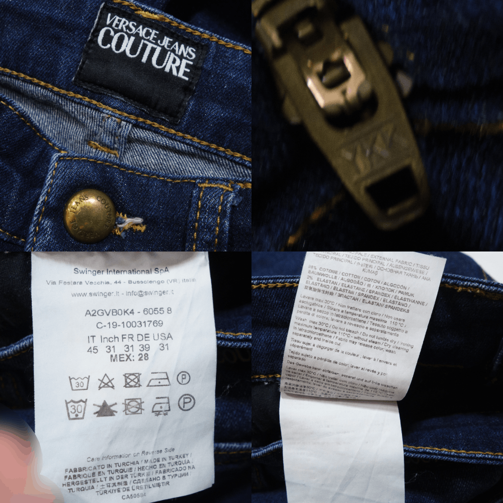 Versace Embroidered Logo Skinny Jeans Size US 28 / EU 44 - 7 Thumbnail