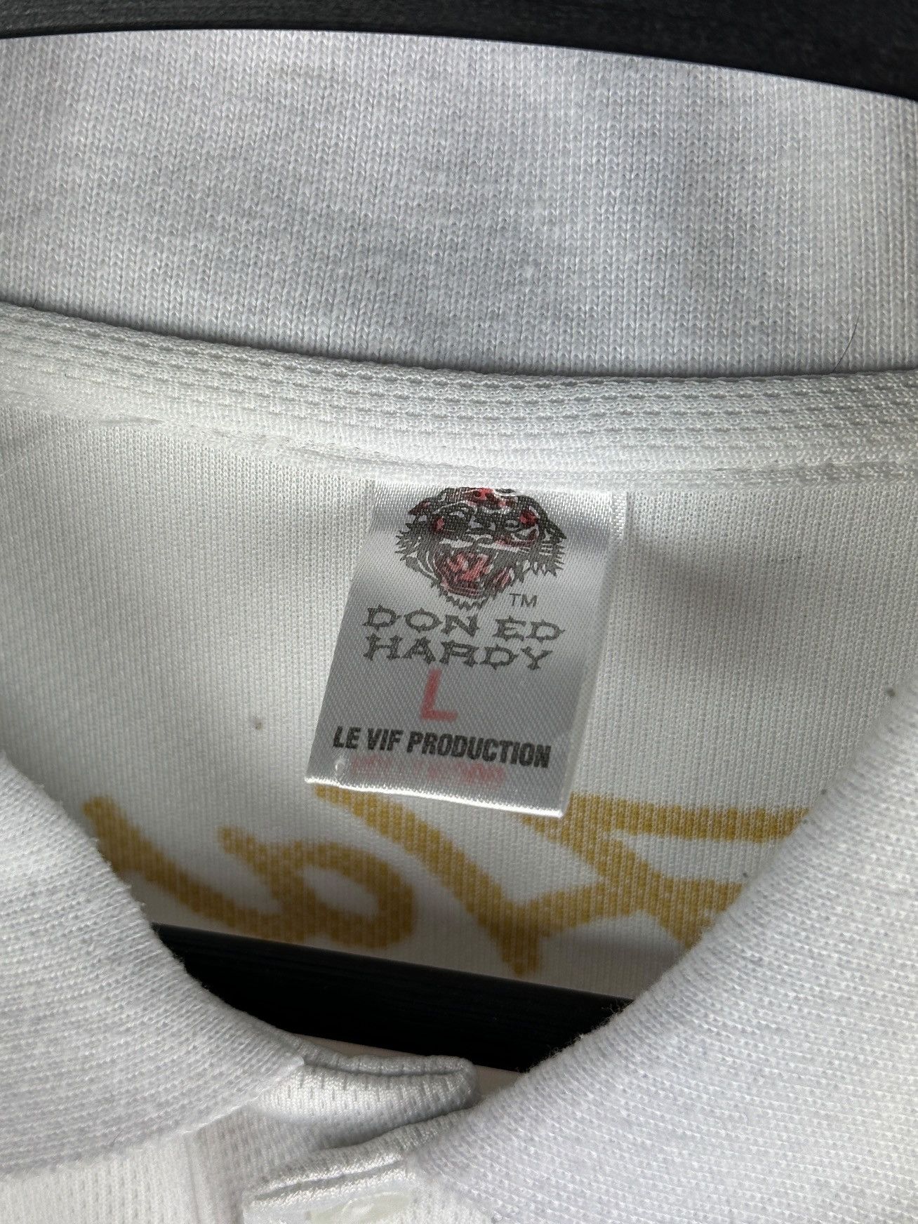 Ed Hardy Vintage Y2K Ed Hardy By Christian Audigier Logo Polo T-Shirt Size US S / EU 44-46 / 1 - 17 Thumbnail