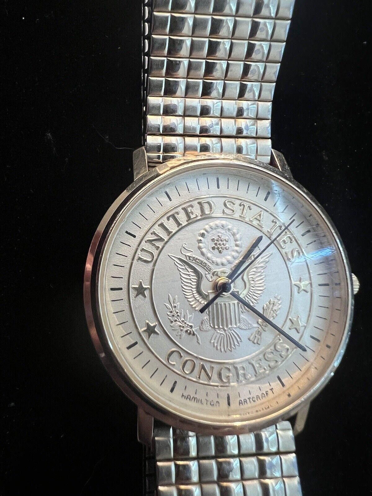 Hamilton Men's Vintage 90's Watch HAMILTON 8474 New Battery Size ONE SIZE - 1 Thumbnail