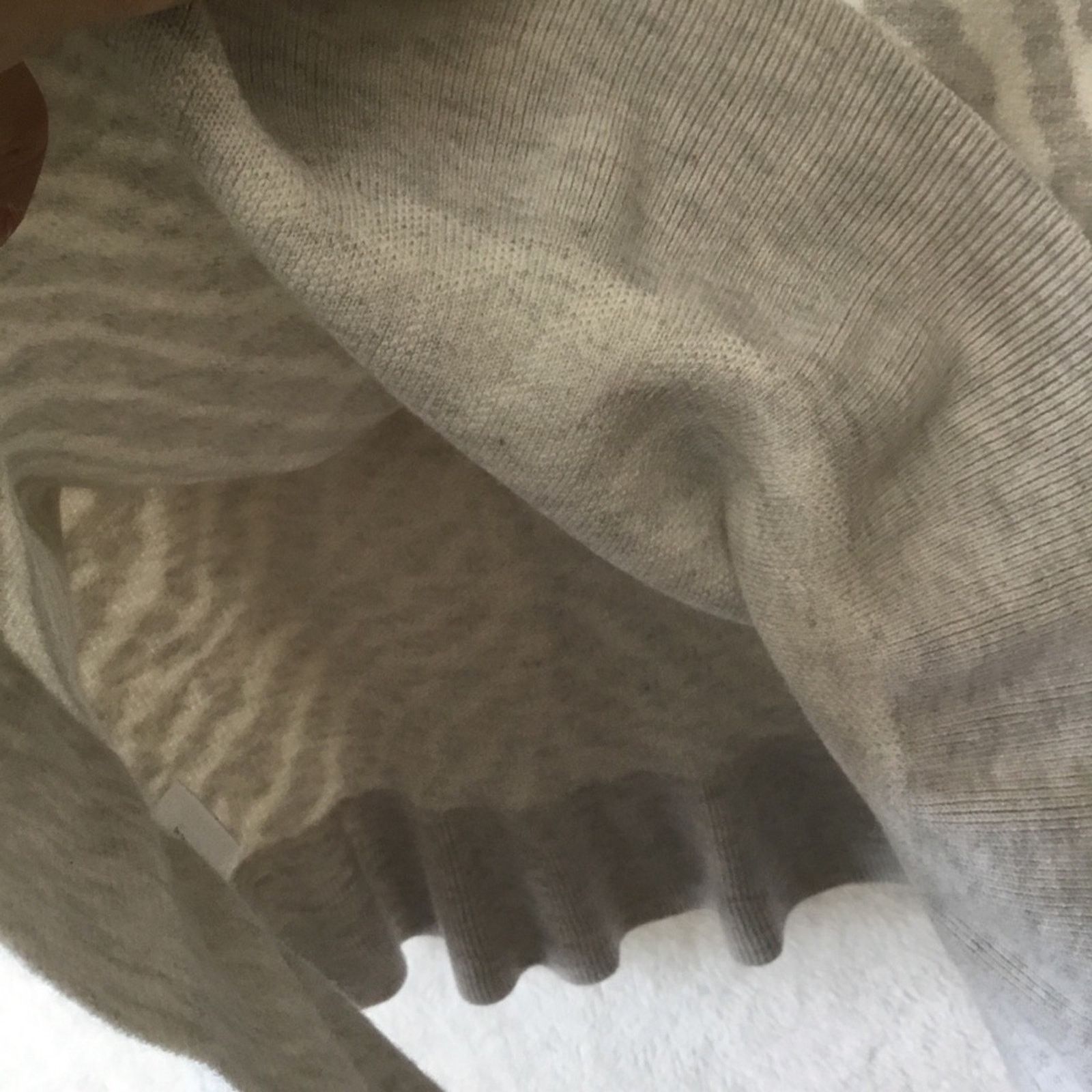 Anthropologie Anthropologie Gray Zebra Ruffled Knit Skirt Size 30" / US 8 / IT 44 - 14 Thumbnail