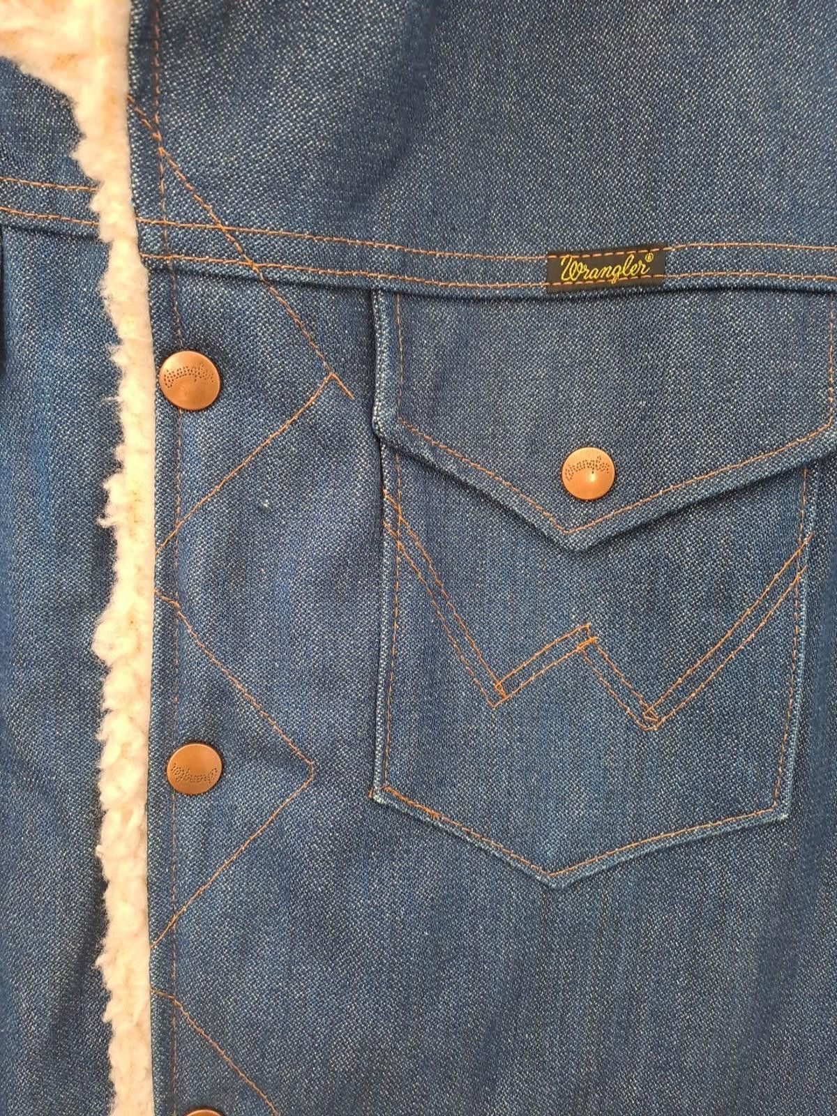 Wrangler Vintage 70s 80s Wrangler Wrange Barn Coat XL Denim USA Size US XL / EU 56 / 4 - 6 Thumbnail