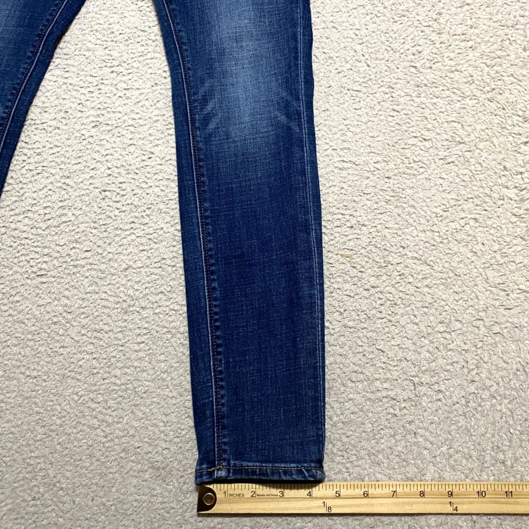 Lucky Brand Lucky Brand Jeans Skinny Charlie Womens sz 2 Blue Denim Dark Wash Low Rise 5-Pocket Stretch 28in Inseam Women's Jeans Size 26" / US 2 / IT 38 - 5 Thumbnail