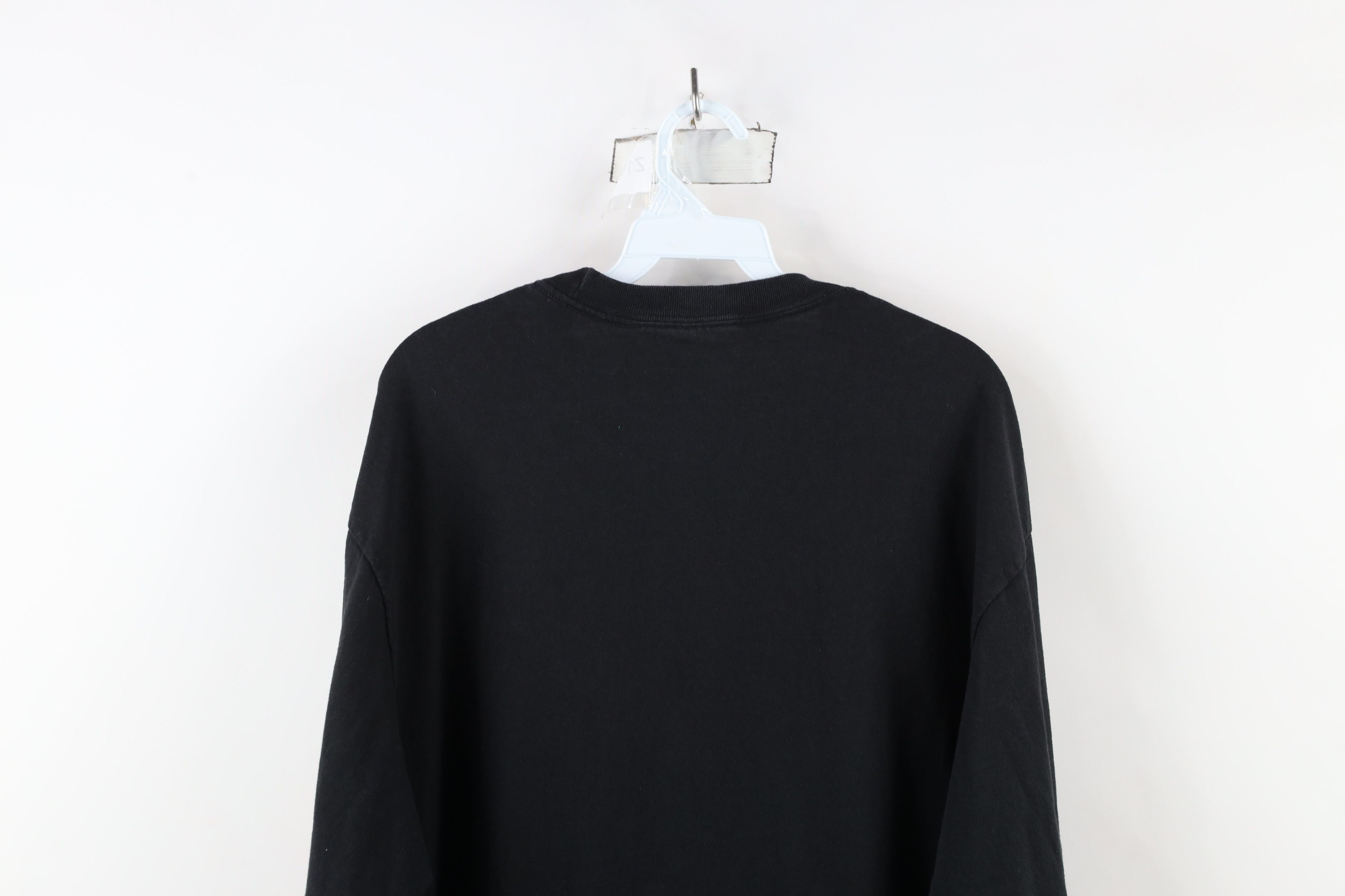 Vintage Vintage 90s Streetwear Long Sleeve T-Shirt Black Cotton Size US XL / EU 56 / 4 - 9 Thumbnail