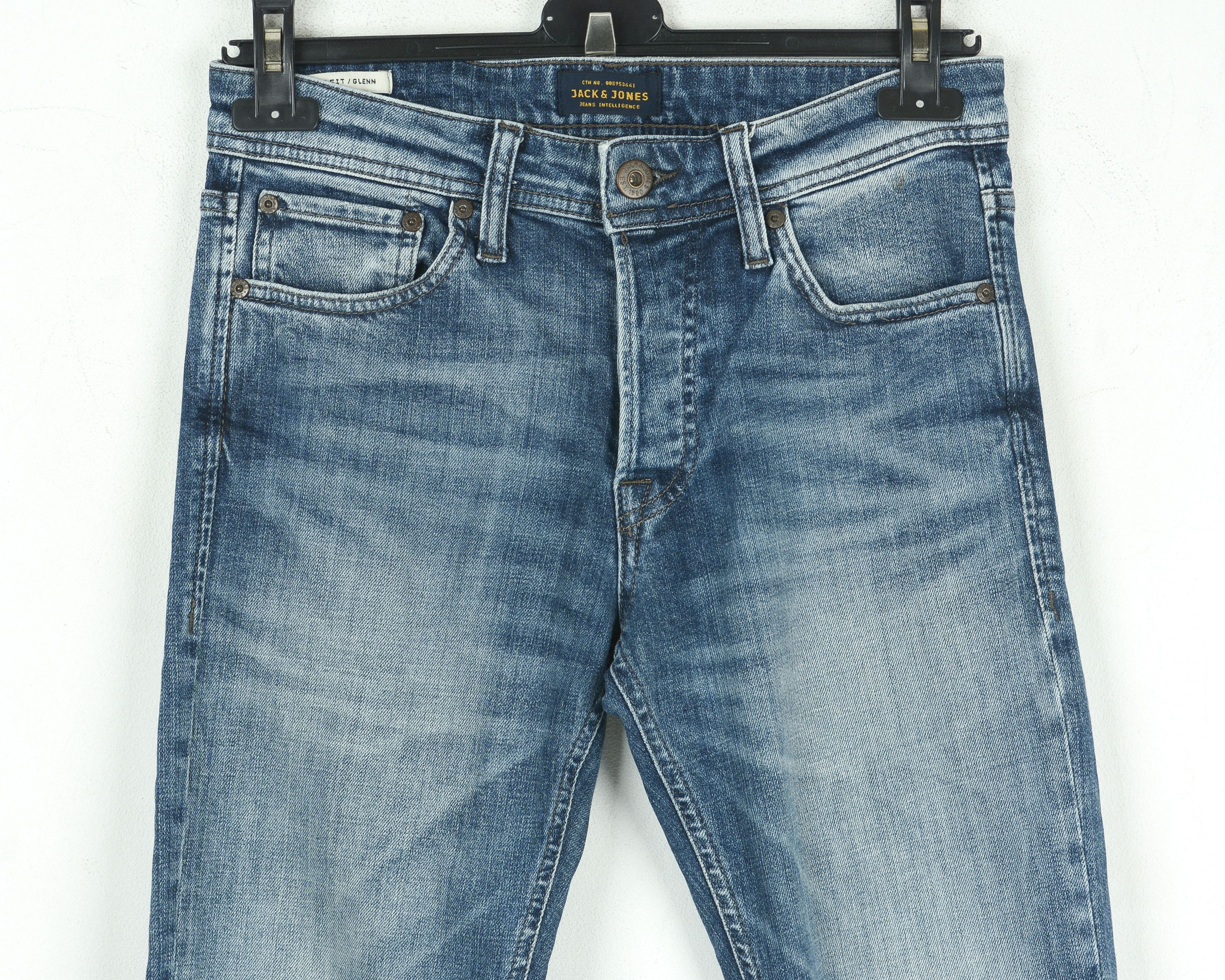 Jack & Jones Glenn Mens W29 L32 Slim Tapered Jeans Denim Pants Trousers Size US 29 - 2 Thumbnail