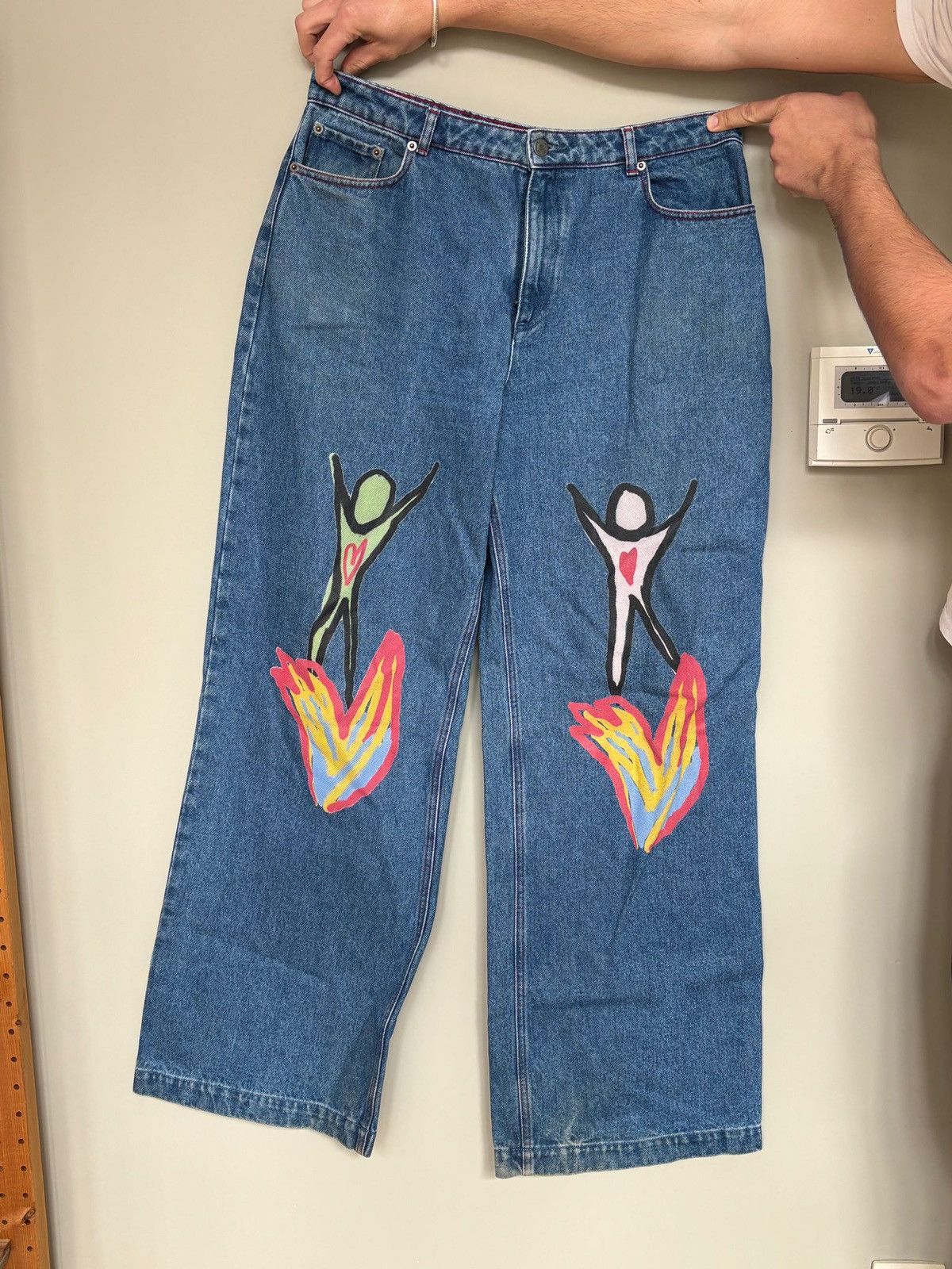 Other Jeans « Brûlons à deux» Encré Size US 44 / EU 60 - 2 Thumbnail