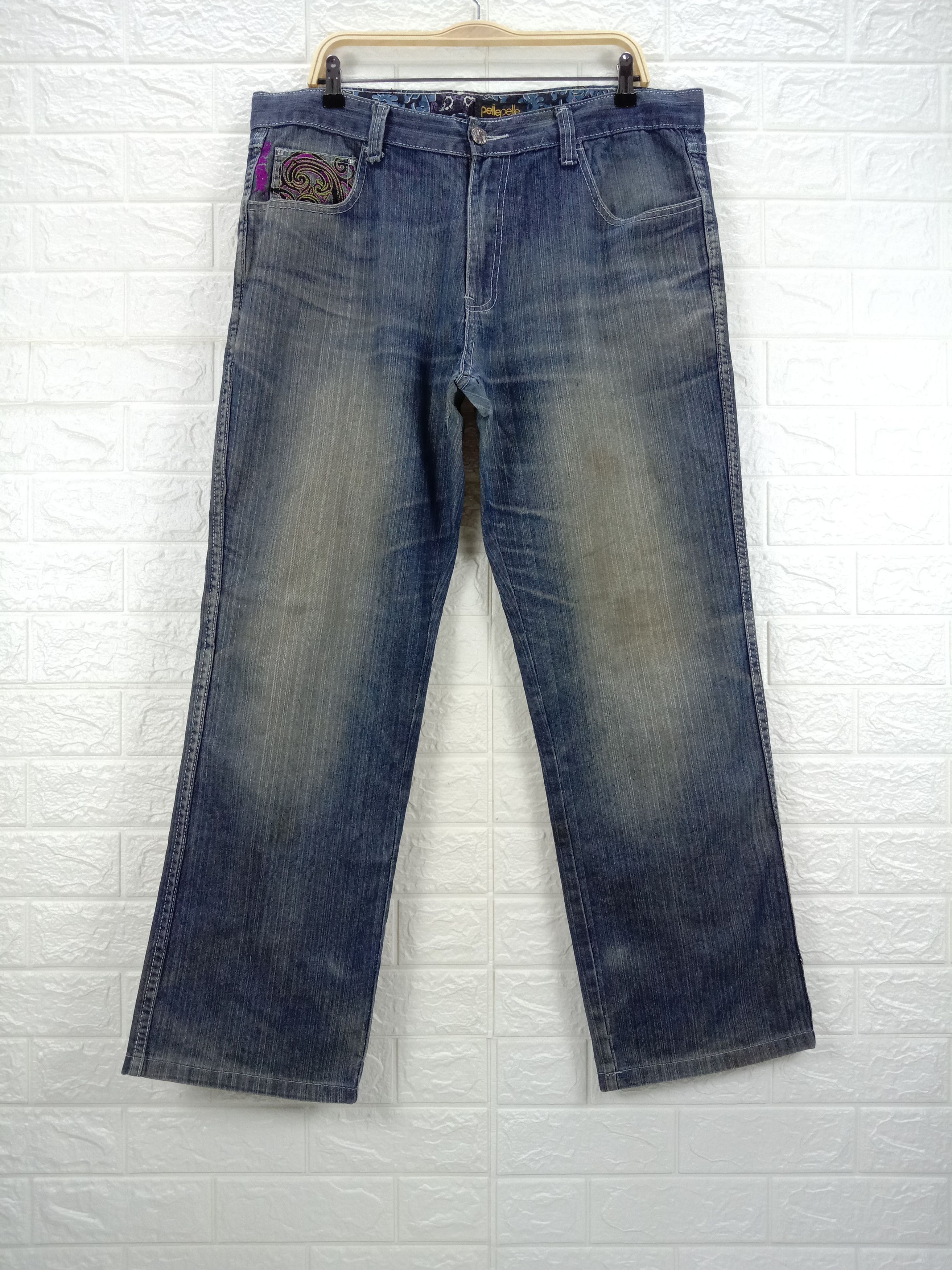 Pelle Pelle Vintage Pelle Pelle Embroidery Jeans Size US 38 / EU 54 - 5 Thumbnail