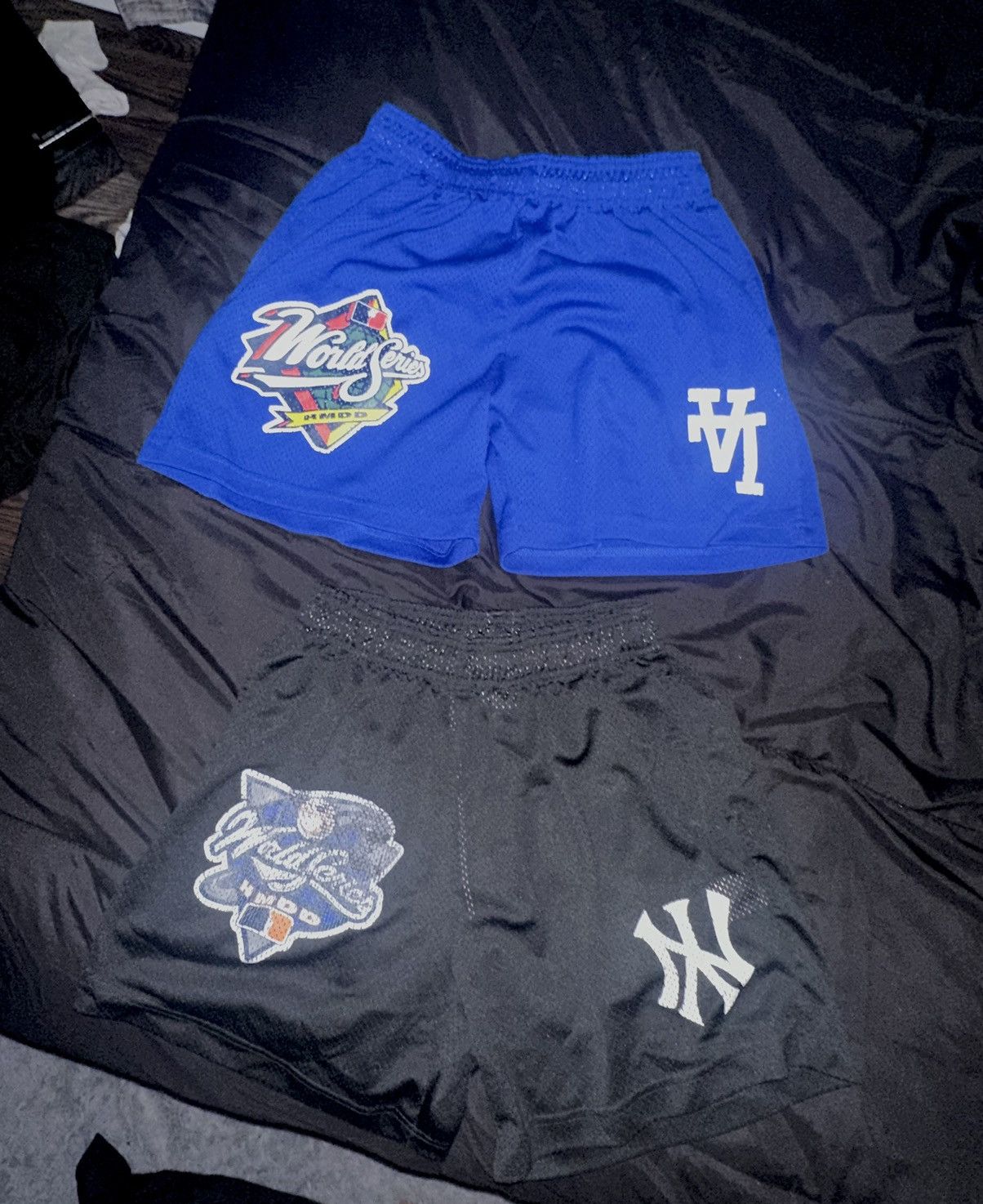 image of La Dodgers Shorts X New York Yankees Shorts Bundle Hmddla in Black, Men's (Size 32)