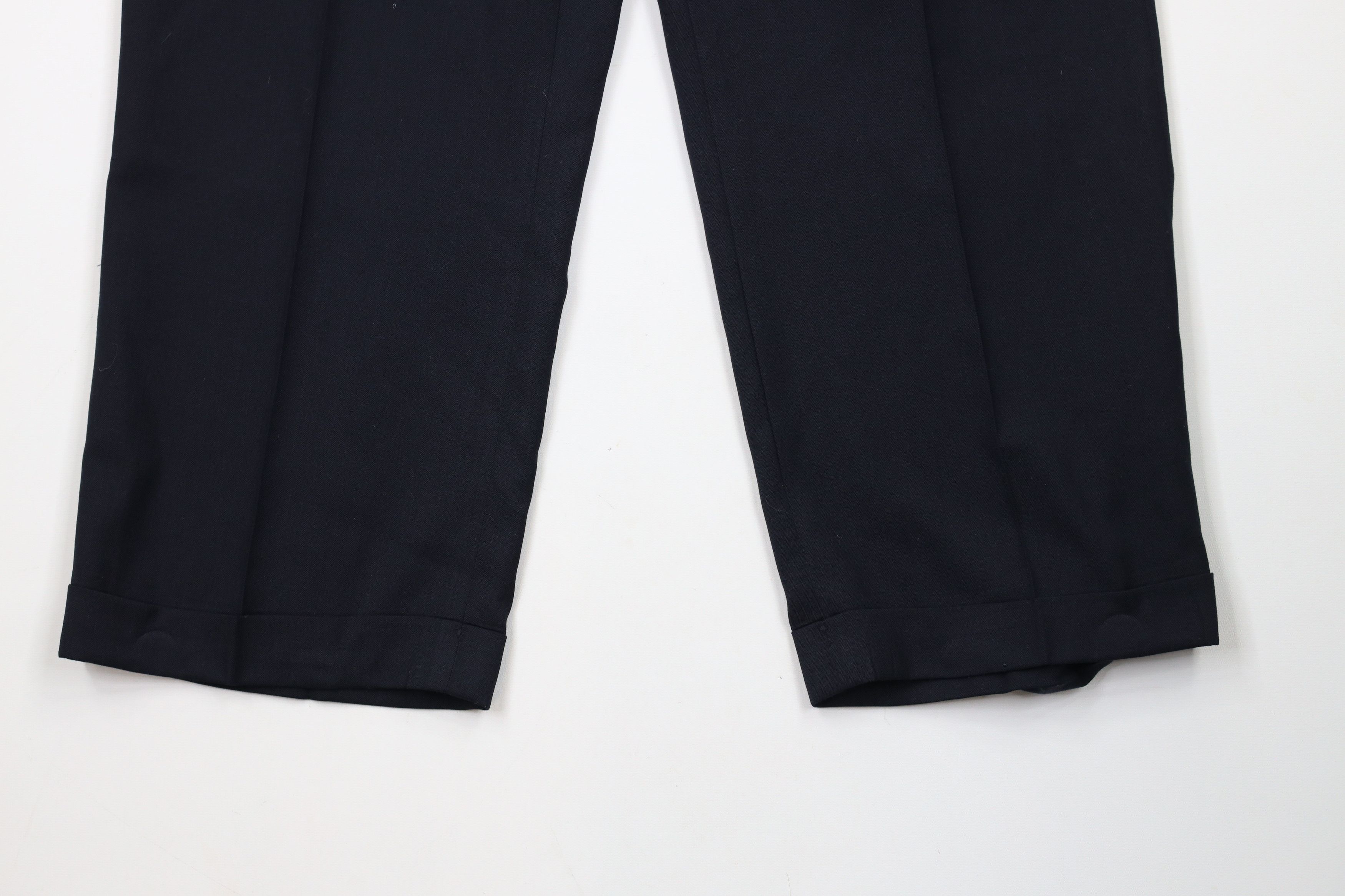 Vintage Vintage 90s Streetwear Herringbone Wool Wide Leg Chino Pants Size US 32 / EU 48 - 4 Thumbnail