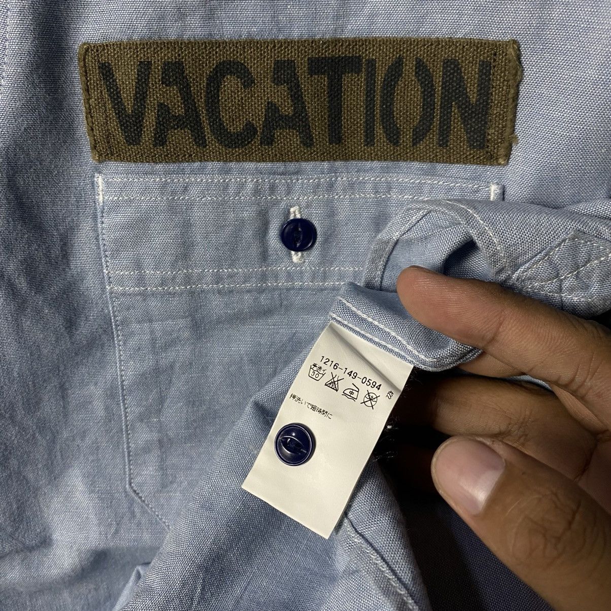 Japanese Brand × United Arrows beauty & youth united arrows vacation chambray shirt Size US M / EU 48-50 / 2 - 7 Thumbnail