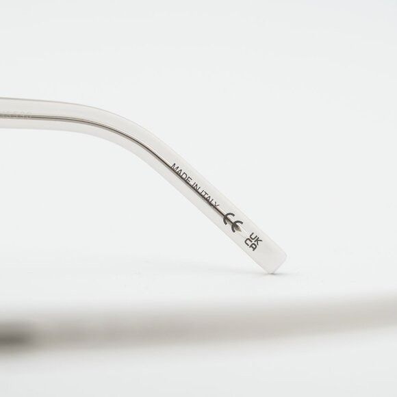 Saint Laurent Paris Saint Laurent SL M111 004 Round Eyeglasses Transparent Beige Size ONE SIZE - 8 Thumbnail