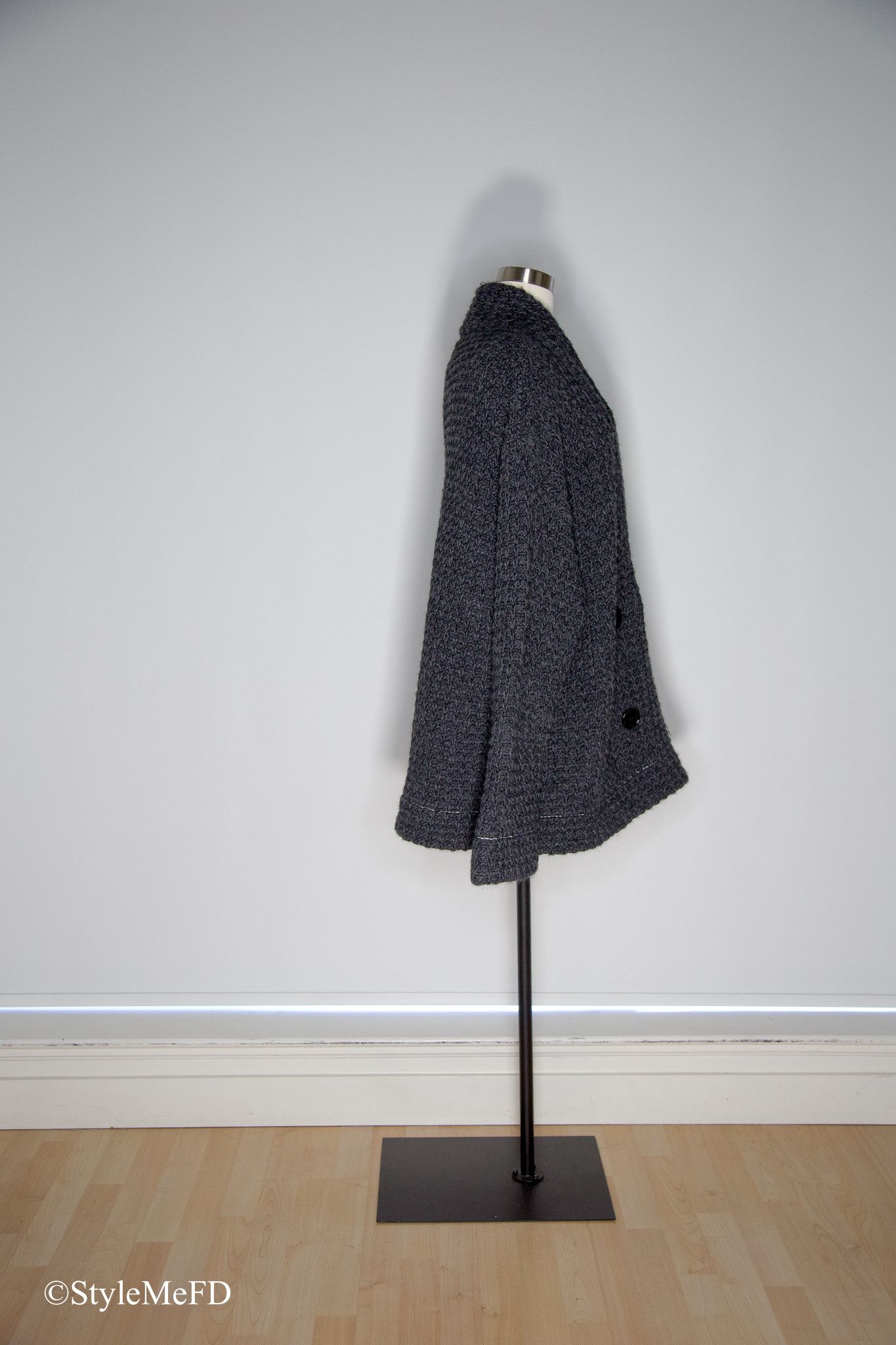 Maison Margiela MM6 Maison Margiela Oversize Waffle Weave Wool Blend Sweater Size XL / US 12-14 / IT 48-50 - 4 Thumbnail
