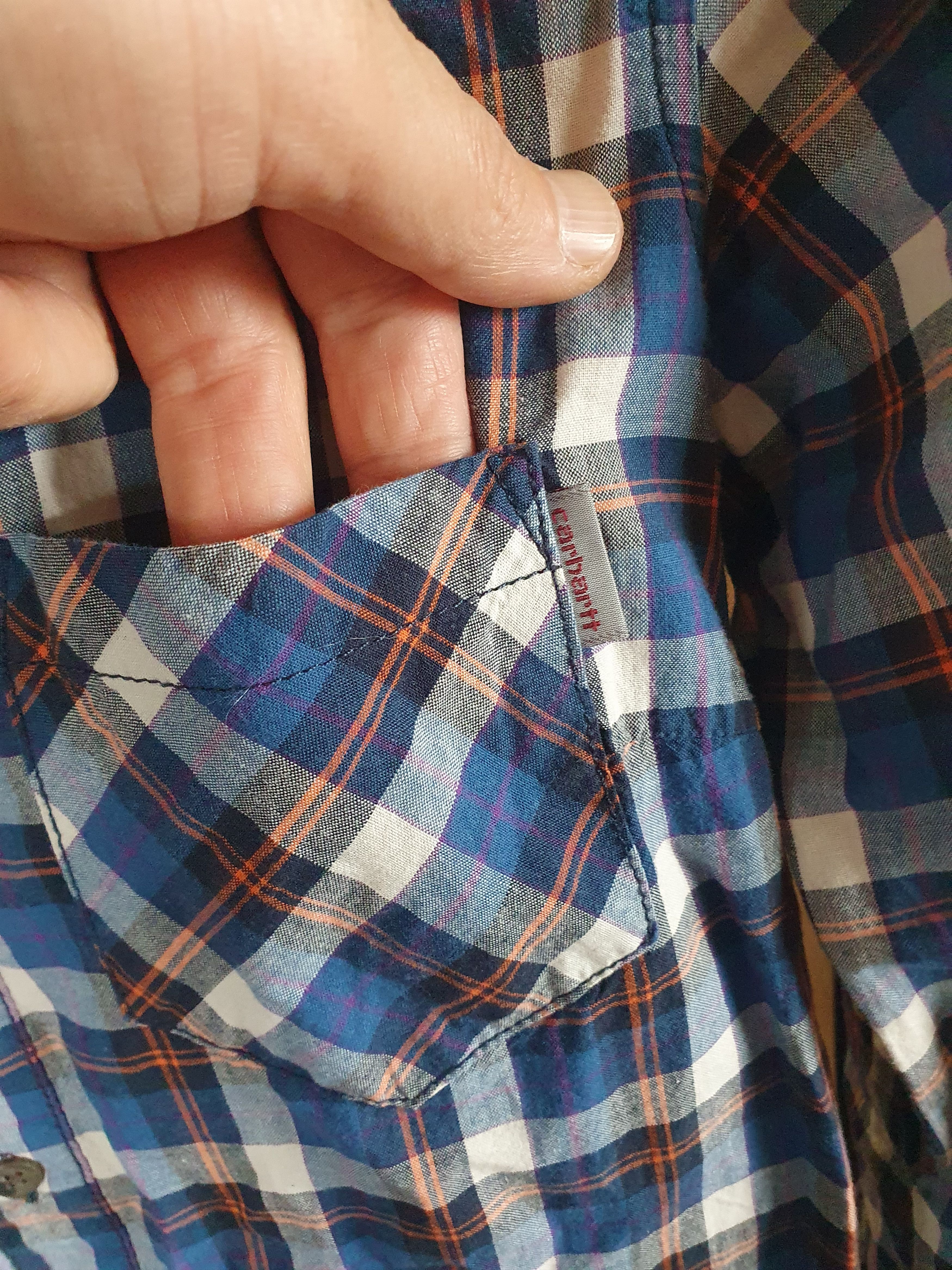 Carhartt Carhartt Womens Dress Plaid Long Pocket Shirt sz S Size S / US 4 / IT 40 - 4 Thumbnail