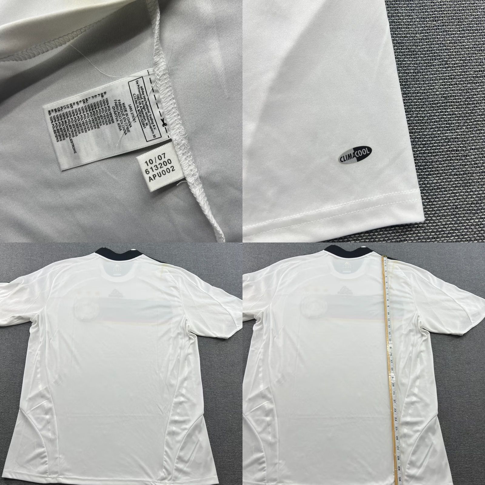 Adidas adidas Germany 2008 2009 Home Mens Football Jersey Shirt XL White Camiseta Short Sleeve Jersey Mens Football Shirt White Adidas Size US L / EU 52-54 / 3 - 8 Thumbnail