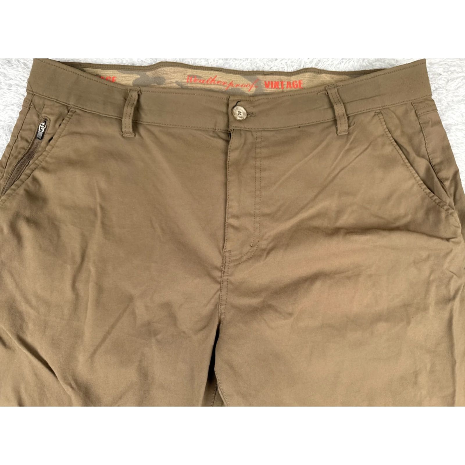 Weatherproof Weatherproof Pants Adult 38 Beige Straight Leg Nylon Blend Hike Walking 38x30 Mens Regular Pants Beige Weatherproof 90s Outdoor Patriotic Size US 38 / EU 54 - 4 Thumbnail