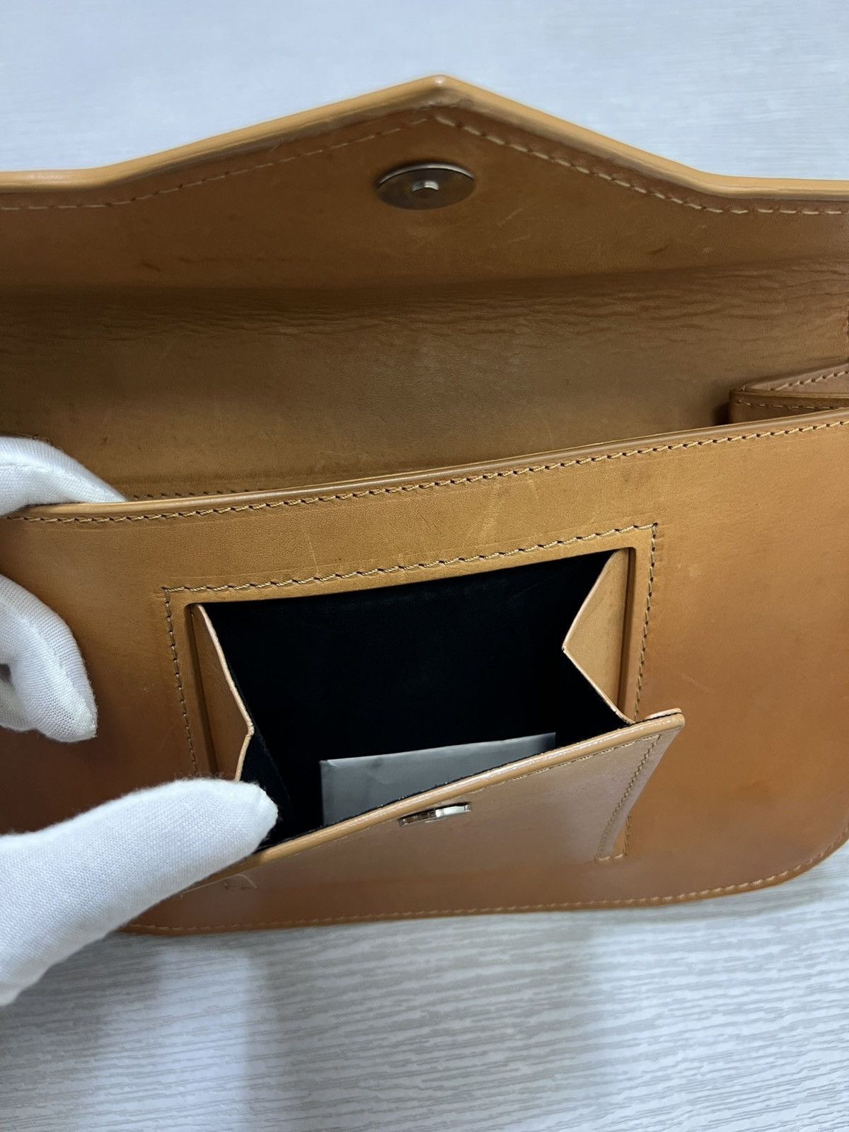 Maison Margiela Maison Margiela - A/W 15’ - Leather Flap Clutch Bag Size ONE SIZE - 14 Thumbnail