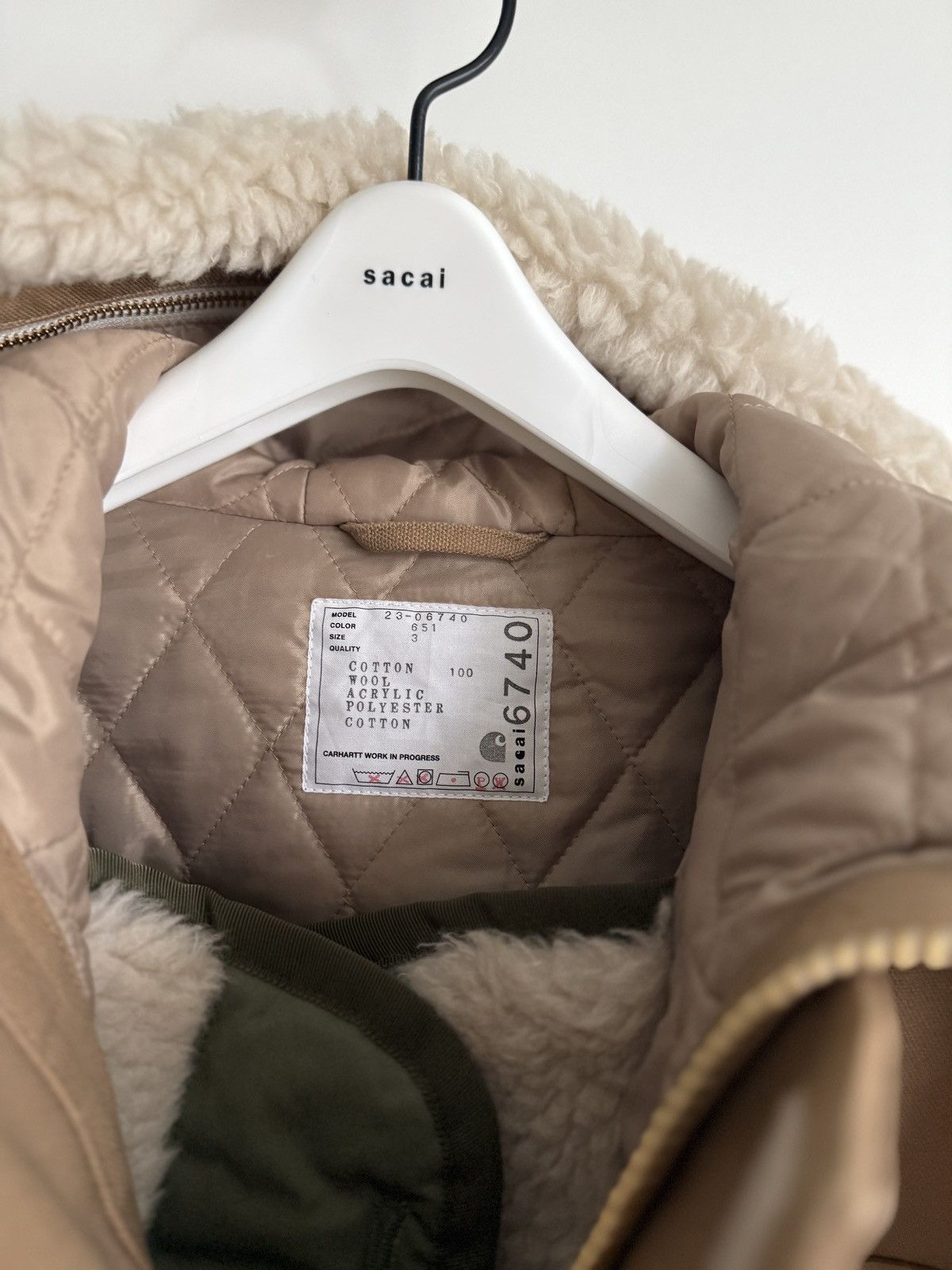 Sacai Sacai x Carhartt WIP Canvas Parka Siberian Size M / US 6-8 / IT 42-44 - 8 Thumbnail