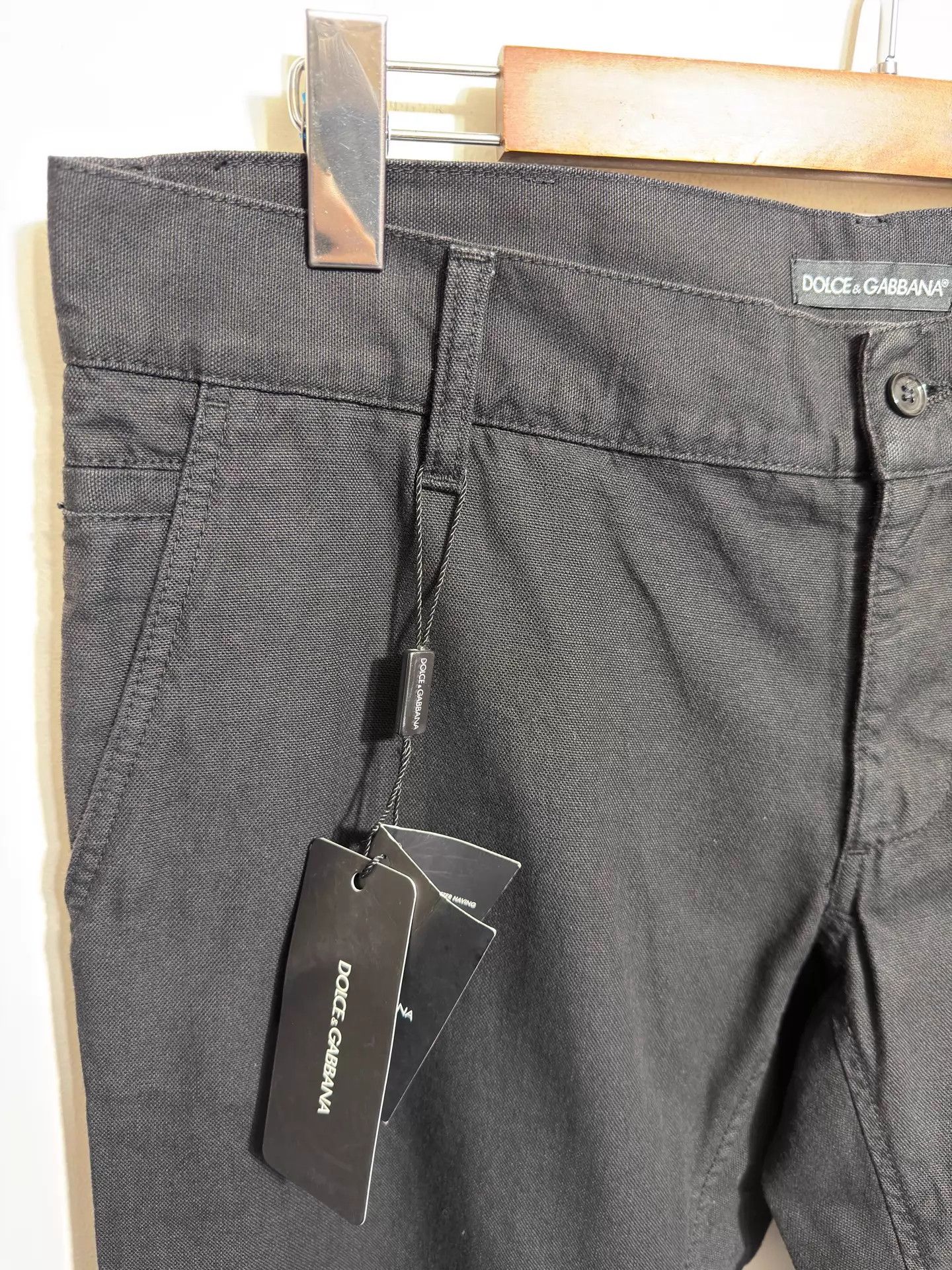 Dolce & Gabbana Dolce&Gabbana Slim Trousers Size 50 Carbon Black Size US 34 / EU 50 - 3 Thumbnail