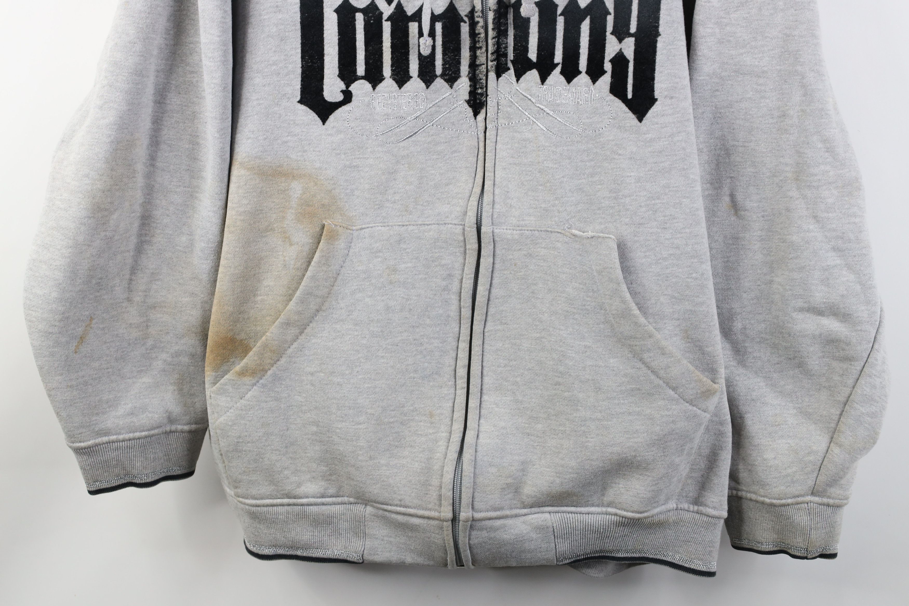G-Unit Vintage Y2K G Unit 50 Cent Heavyweight Full Zip Hoodie Gray Size US XL / EU 56 / 4 - 3 Thumbnail