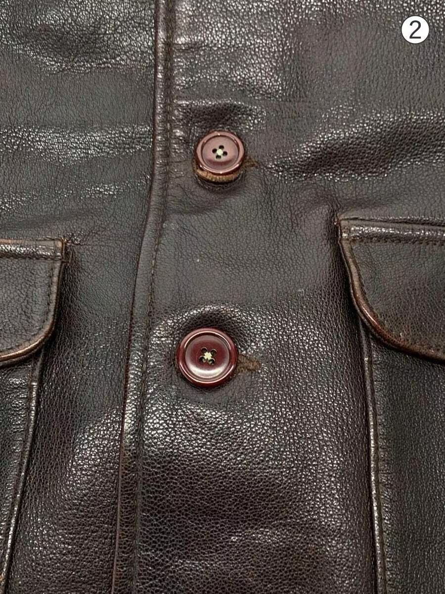 Avirex Avirex A-1 Made In Usa Leather Flight Jacket Brown Size US L / EU 52-54 / 3 - 6 Thumbnail