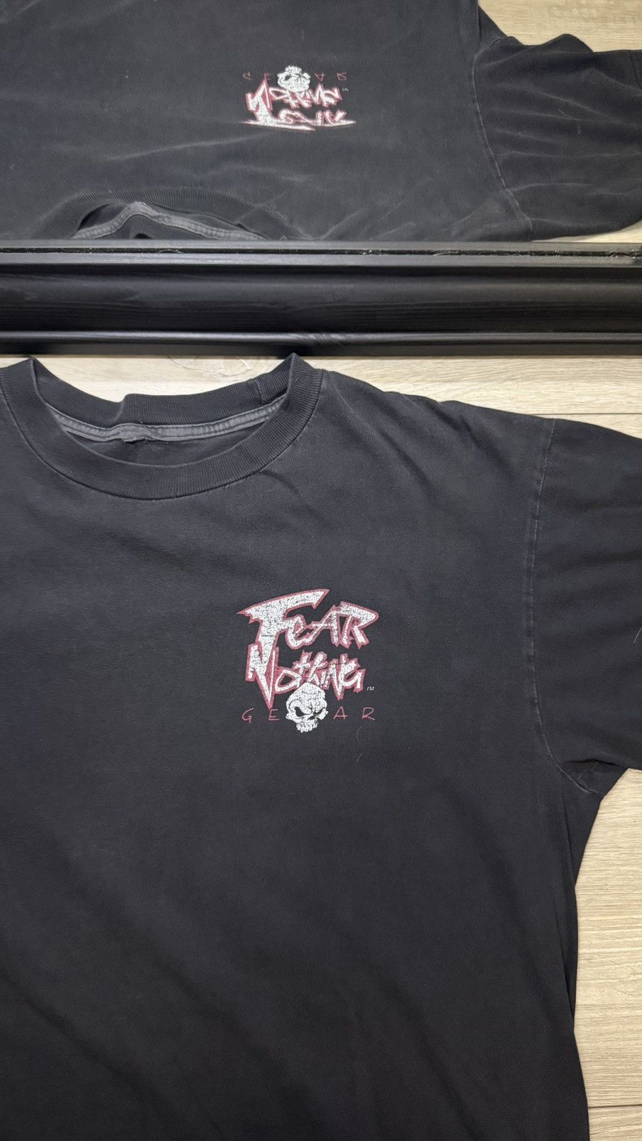 Billabong Vintage / Y2K 1990s Fear Nothing Skull Shirt Size US XL / EU 56 / 4 - 3 Thumbnail