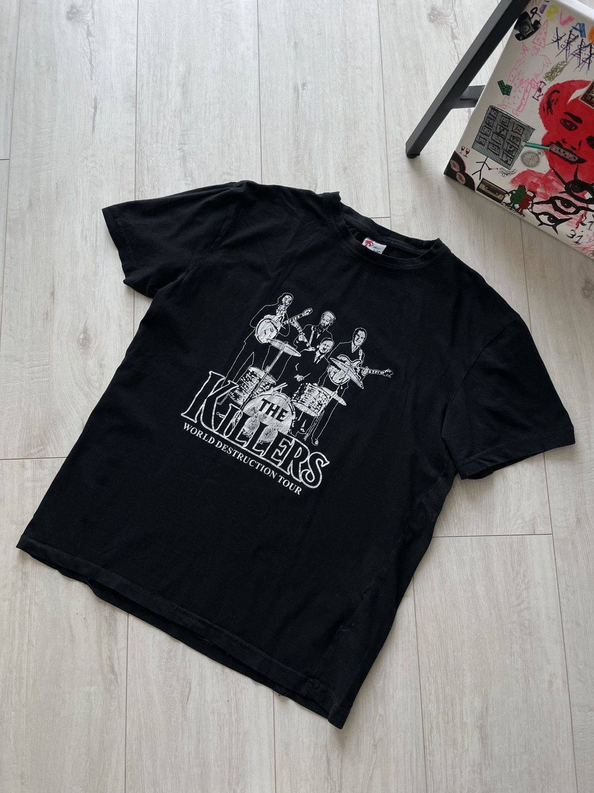 Band Tees Vintage 00’s The killers World Destruction Tour T Shirt RARE Size US M / EU 48-50 / 2 - 2 Thumbnail