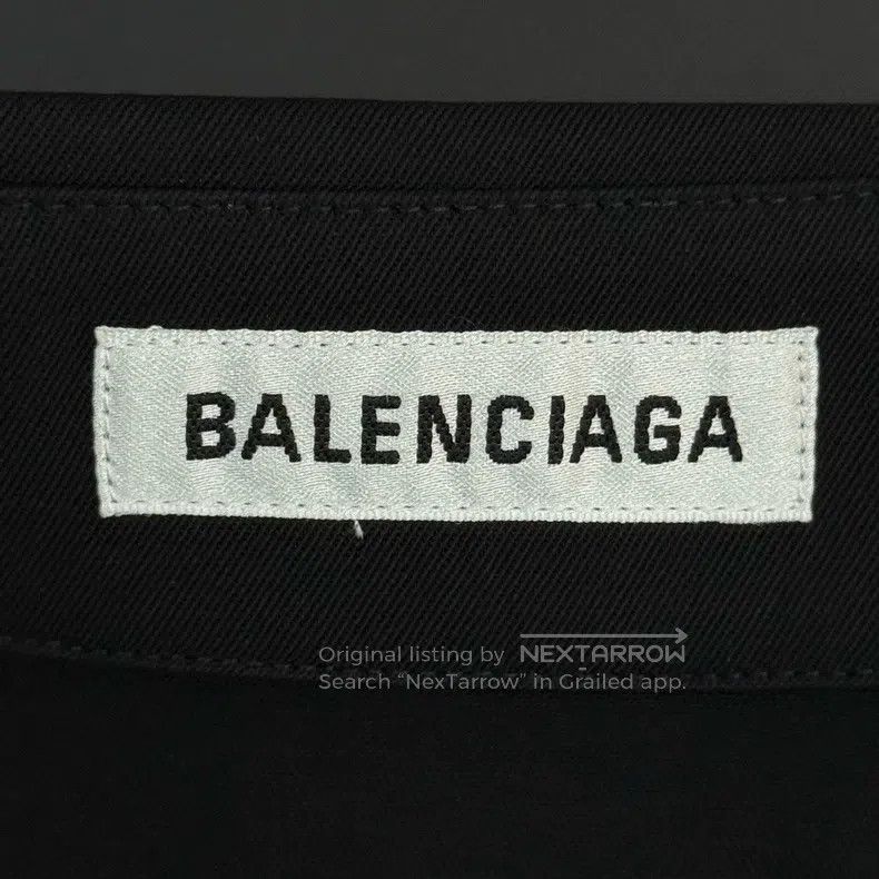 Balenciaga Balenciaga Black solid color chiffon shirt Size 4XL / US 24-26 - 5 Thumbnail