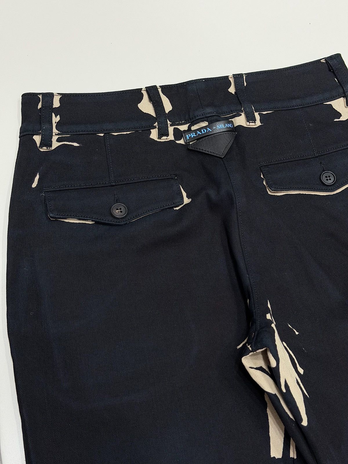 Prada PRADA FW 2018 Overdyed Back Logo Patch Pants Runway Jeans Size US 30 / EU 46 - 20 Thumbnail