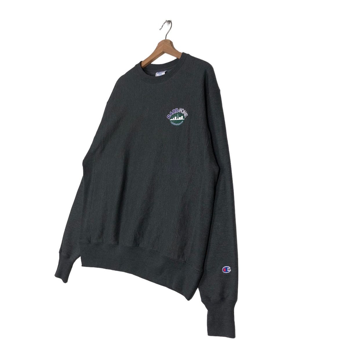 Champion Vintage Reverse Wave Champion Sweatshirt Barr None Big Logo Size US L / EU 52-54 / 3 - 2 Thumbnail