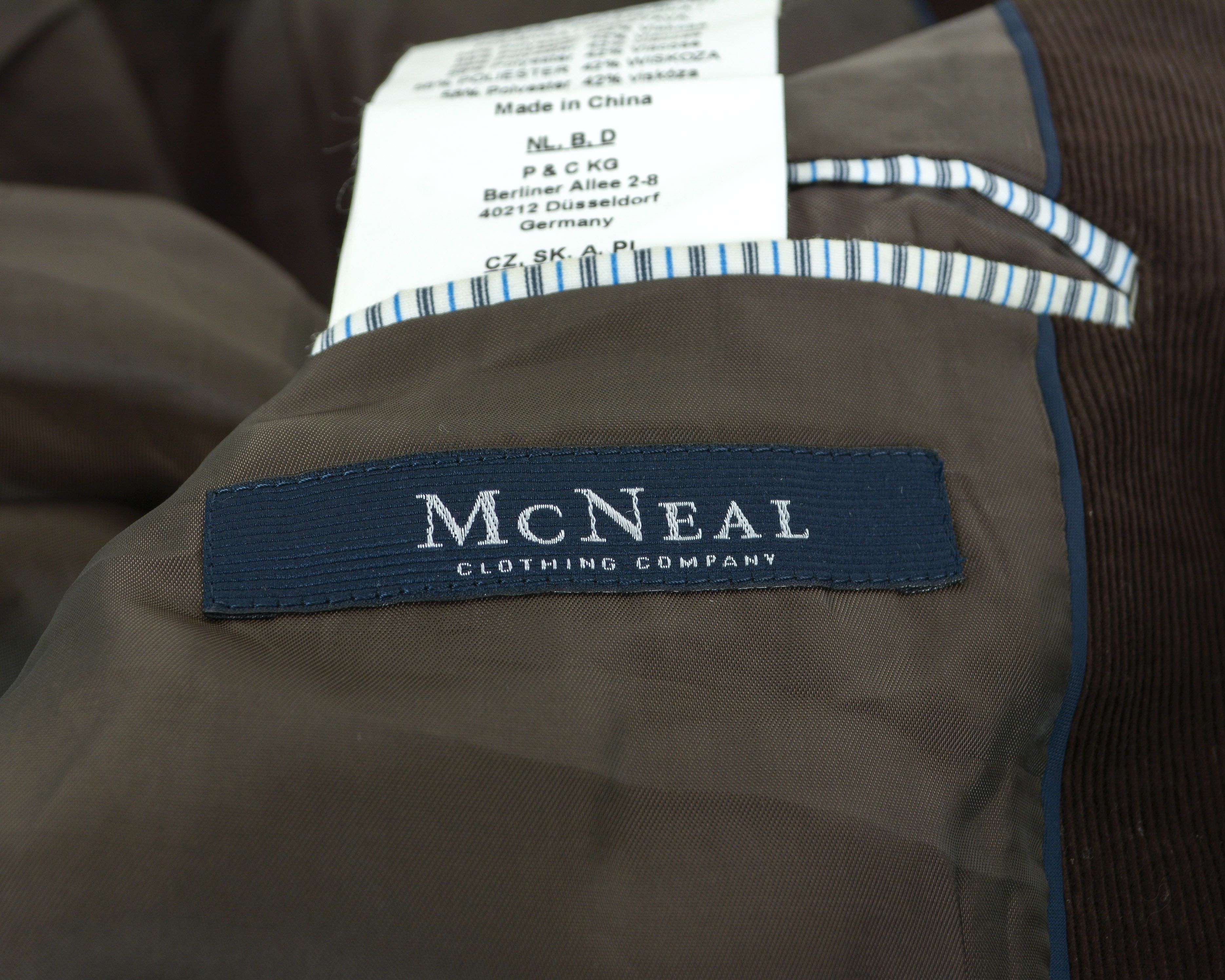 Other MCNEAL George Scott UK 44 US Blazer Suit Jacket XL Corduroy Size 44R - 8 Thumbnail