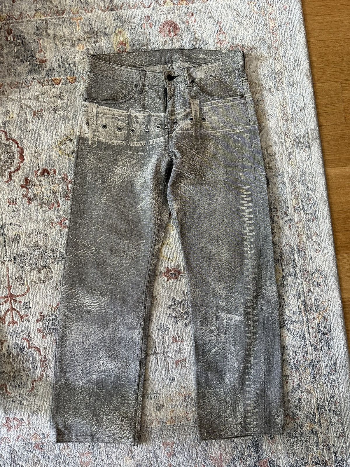 Issey Miyake Issey Miyake A-Poc men’s jeans. Size 32. VERY RARE! Size US 32 / EU 48 - 1 Thumbnail