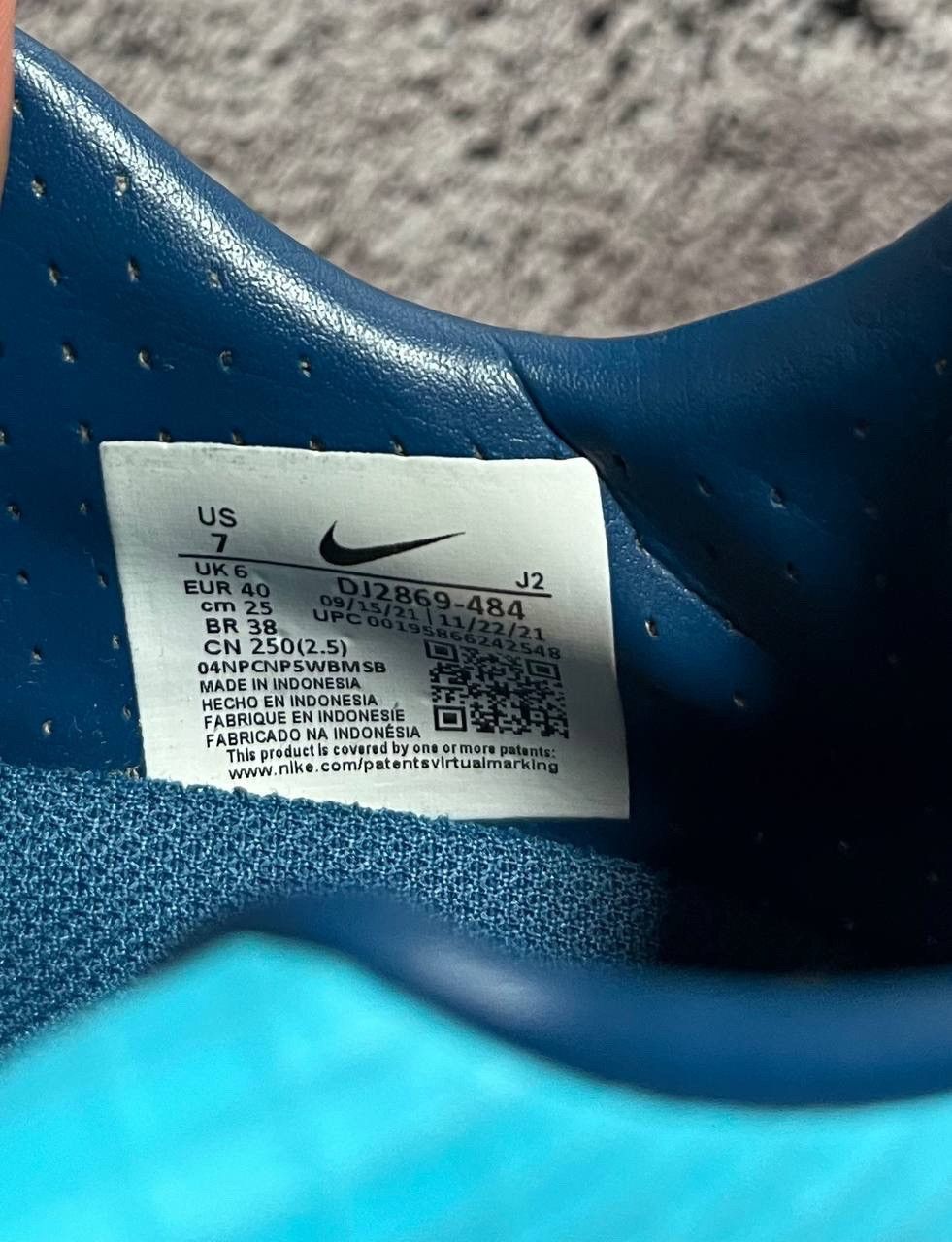 Nike Nike Vapor 14 Academy FG/MG Chlorine Blue Men's Soccer Size US 7 / EU 40 - 15 Thumbnail