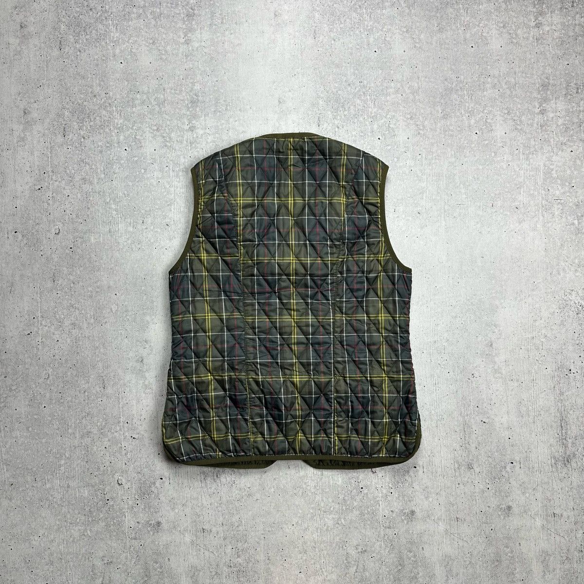 Barbour × Vintage Barbour Tartan Check Light Quilted Vest Jacket Gilet Size US M / EU 48-50 / 2 - 8 Thumbnail